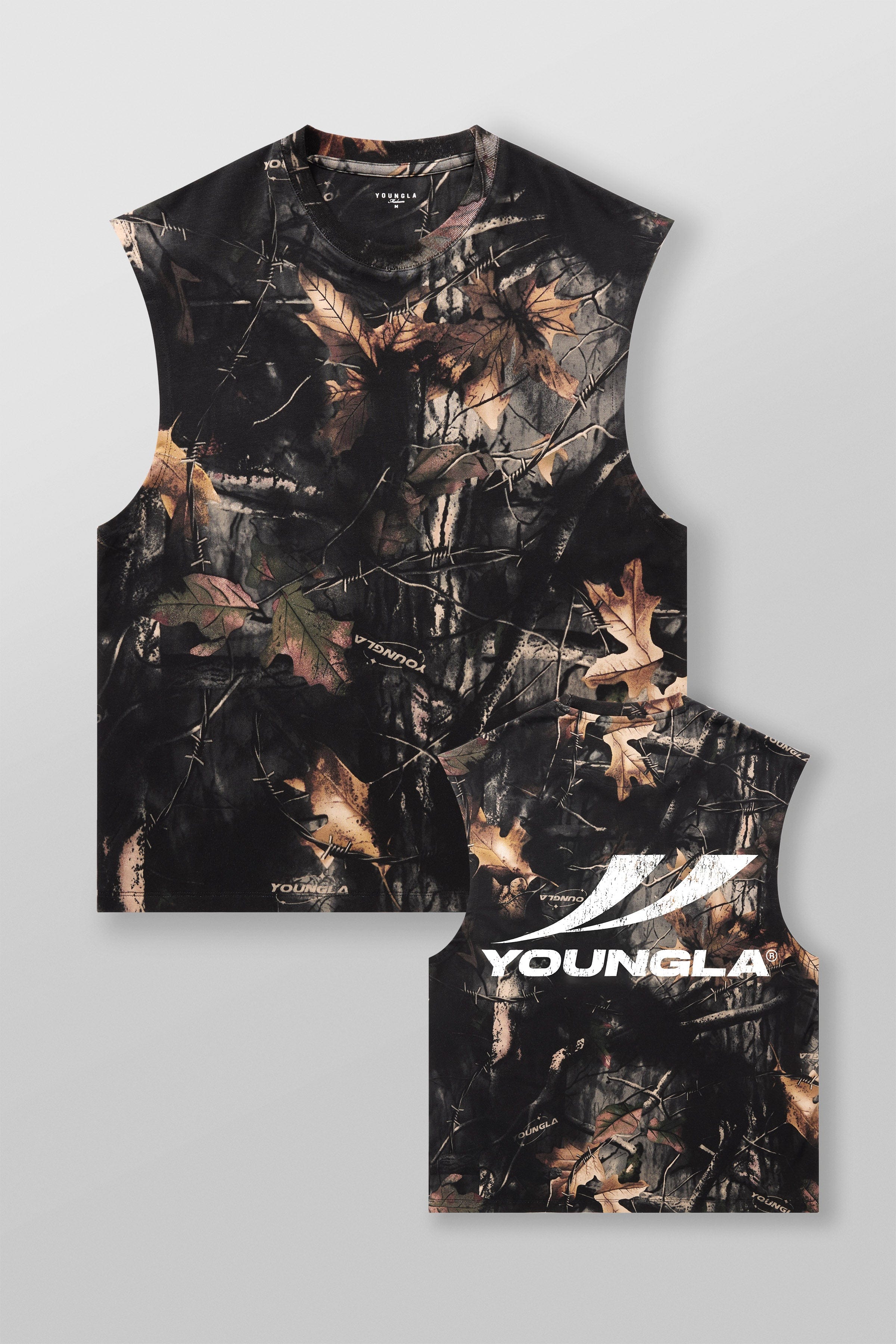 Young La 3065 - RunTech Camo Tanks 'Black Tree Camo'