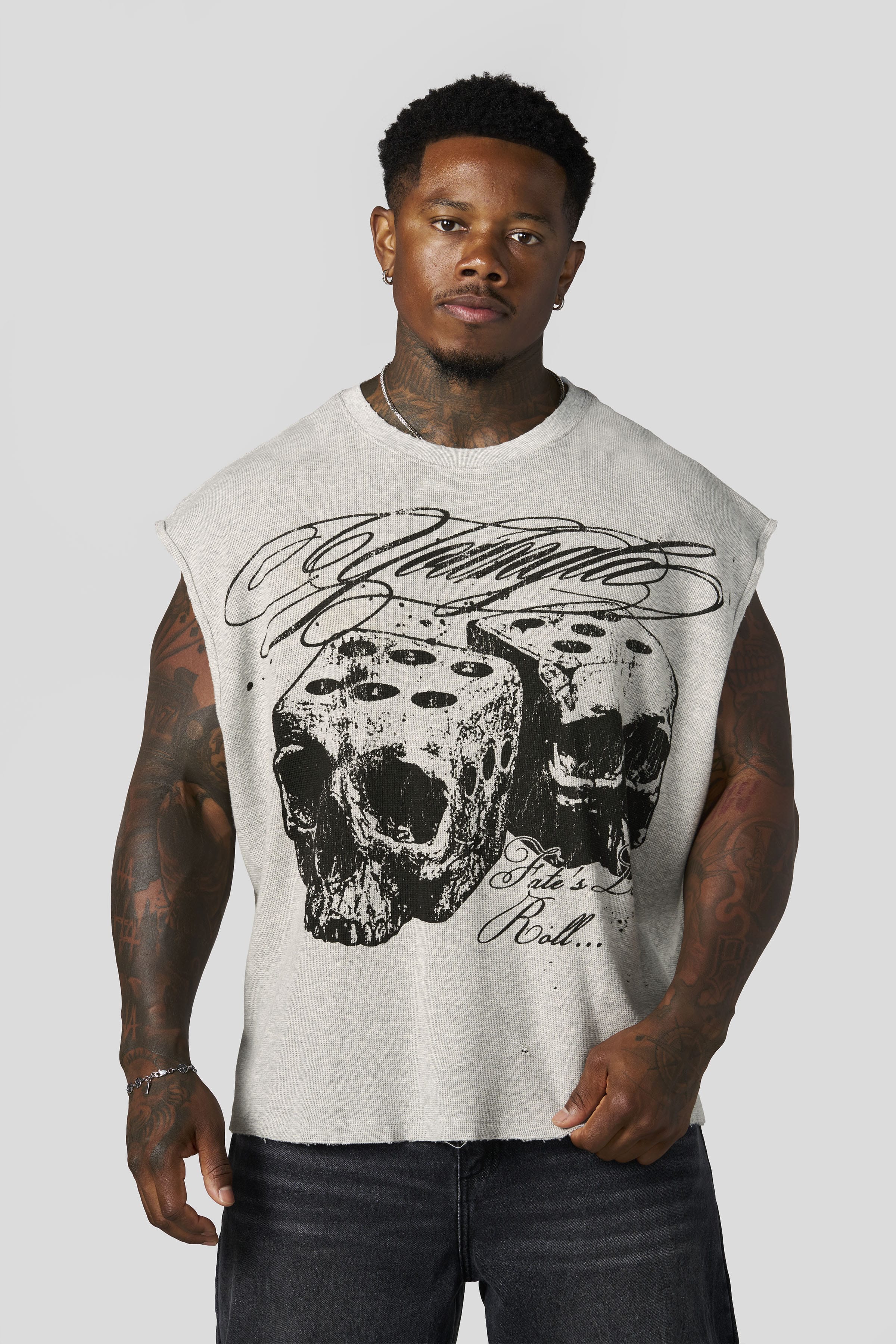 YoungLA 3081 - Fate Cut-Offs 'Heather Grey'