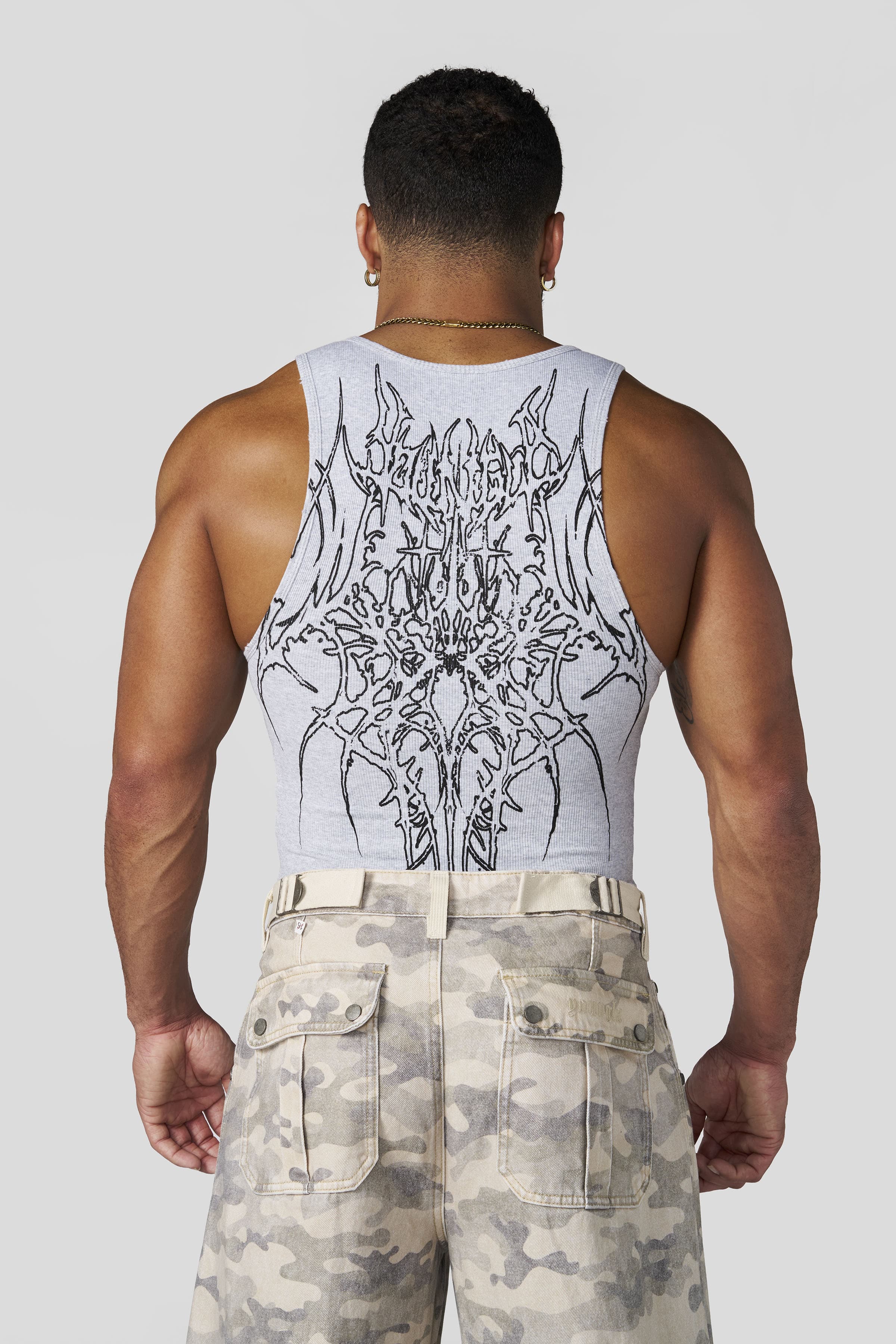 YoungLA 3086 - Dark Wave Wife Lovers 'Heather Grey'
