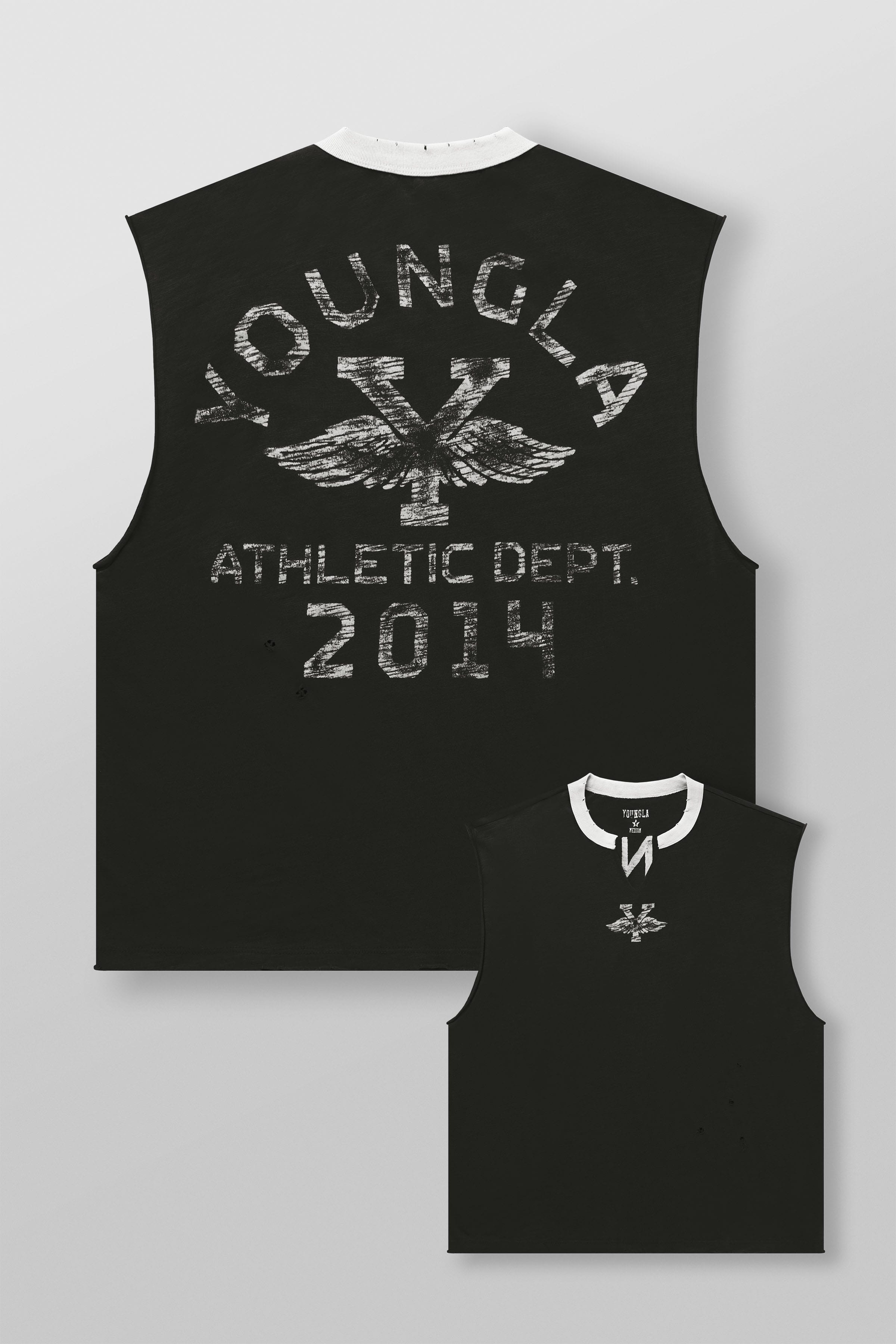 YoungLA 3087 - Golden Era Cut-Offs 'Black Wash'