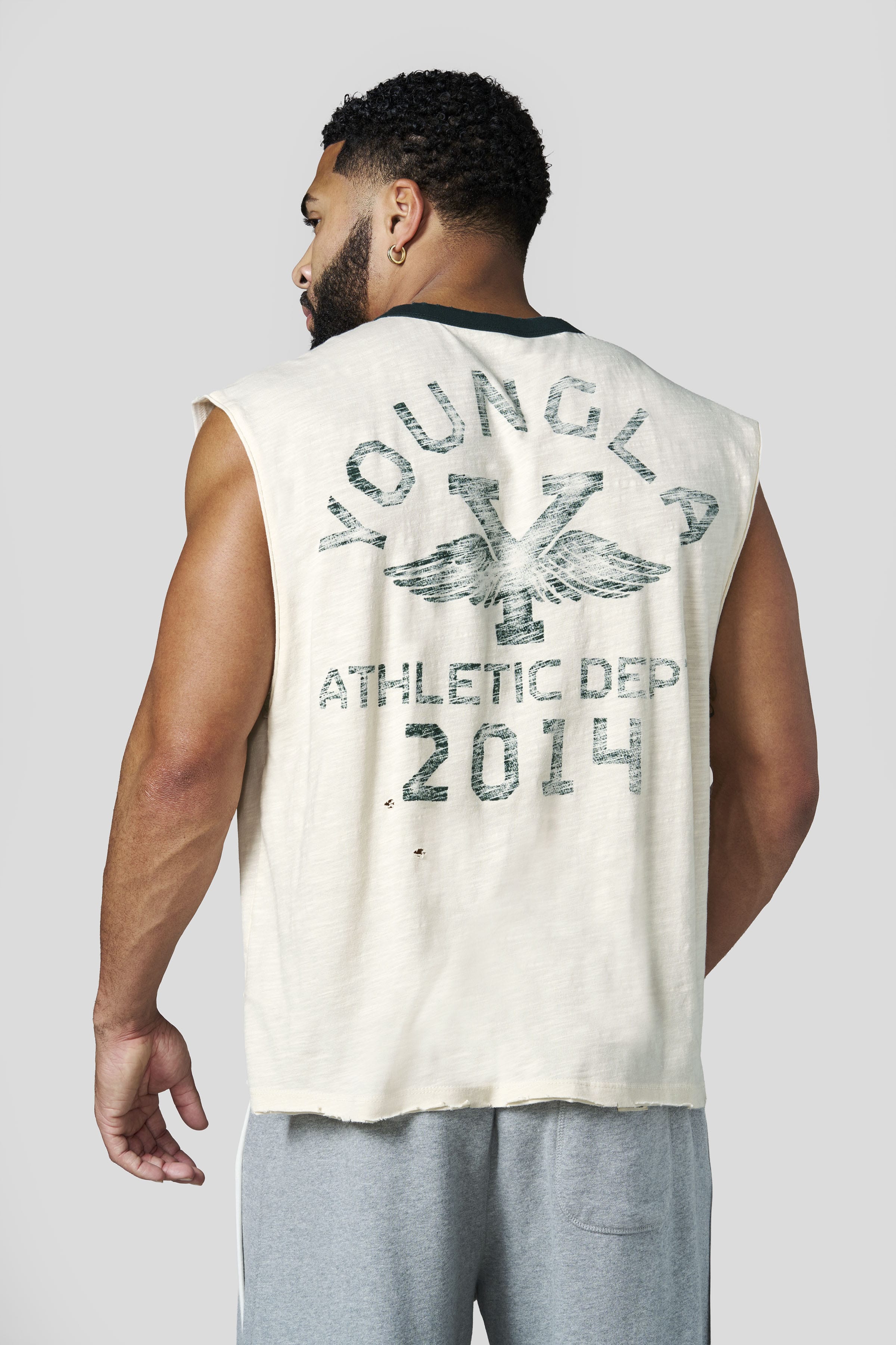 YoungLA 3087 - Golden Era Cut-Offs 'Off-White'