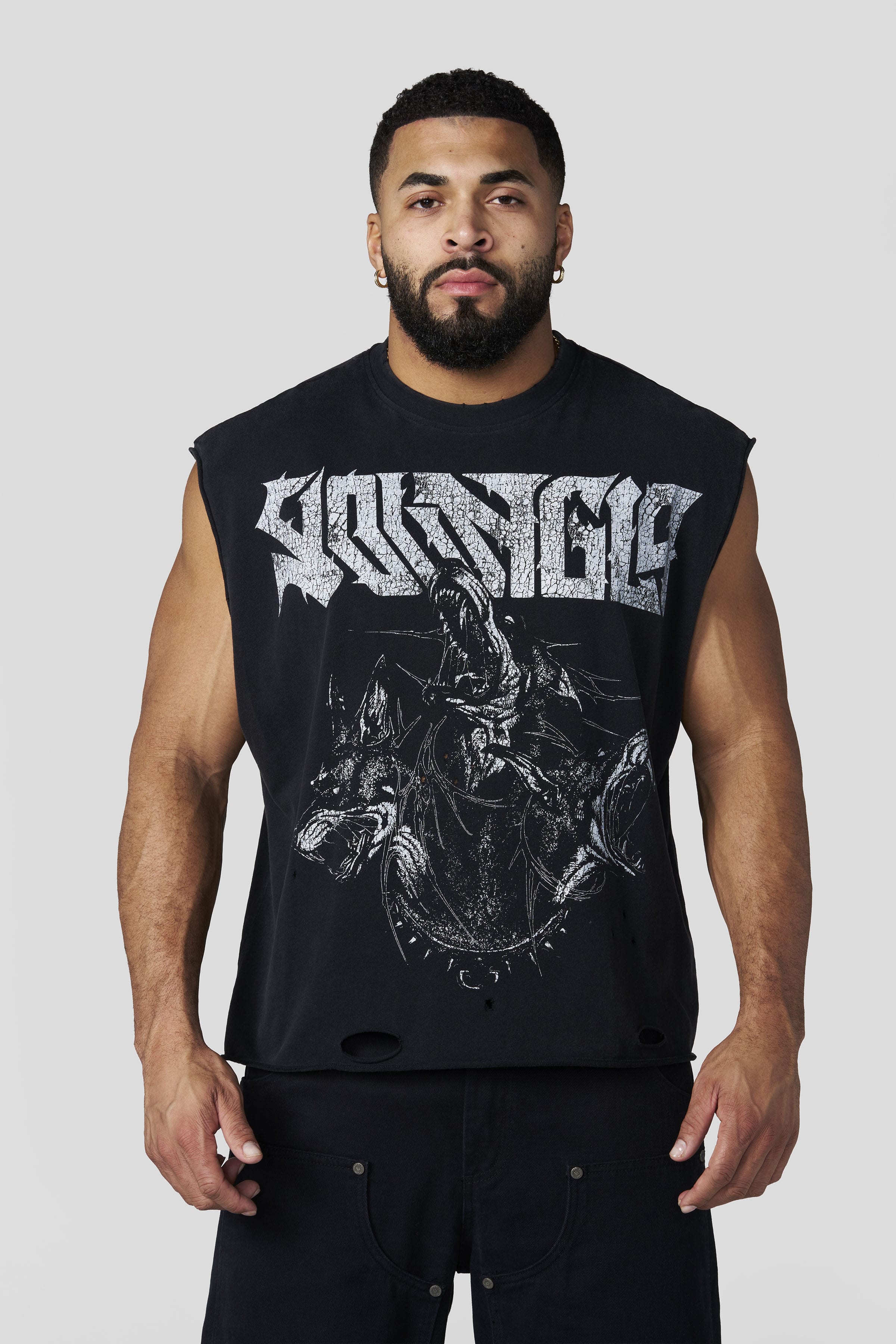 YoungLA 3093 - Unleashed Cut-Offs 'Black Wash'