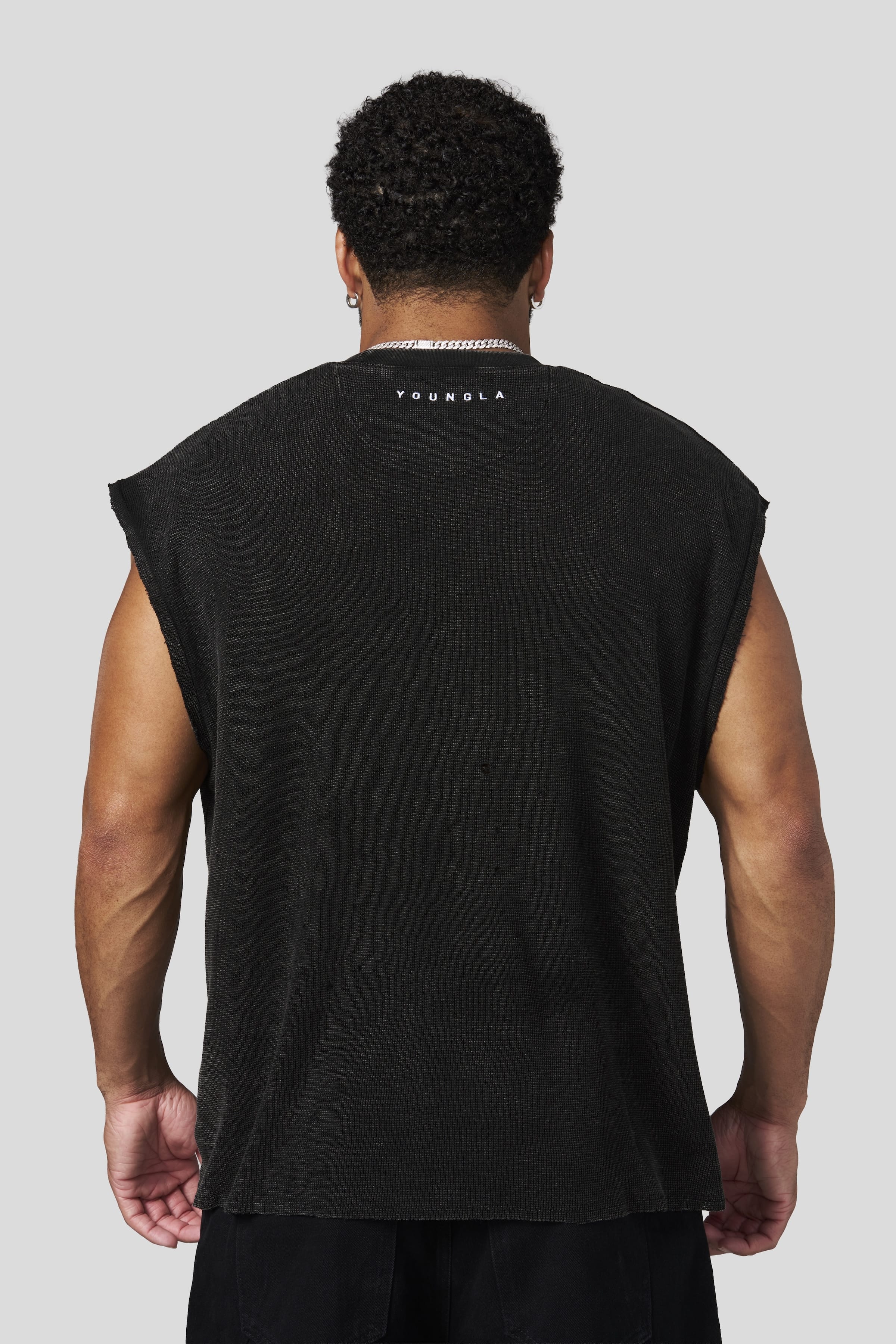 YoungLA 3097 - Knights Cut-Offs 'Black Wash'