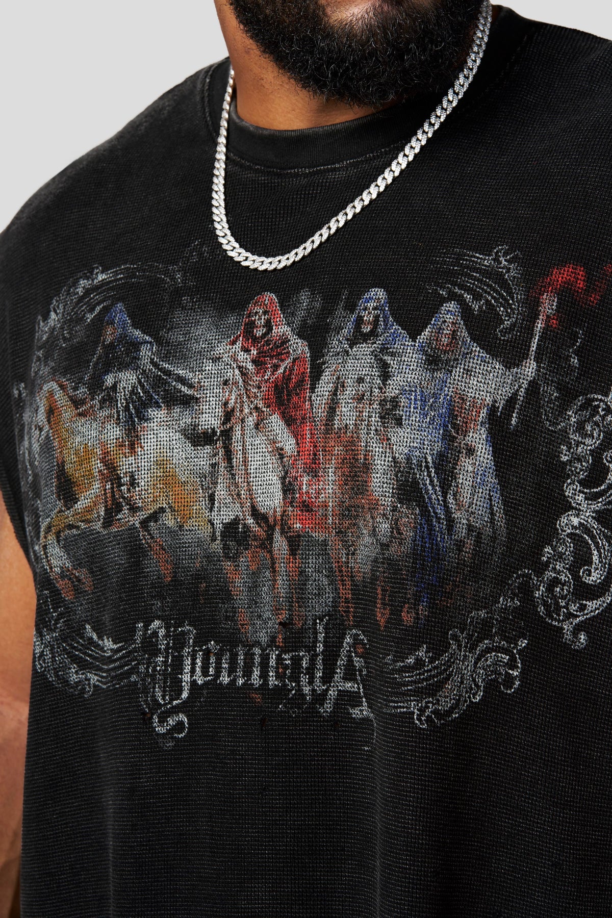 YoungLA 3097 - Knights Cut-Offs 'Black Wash'