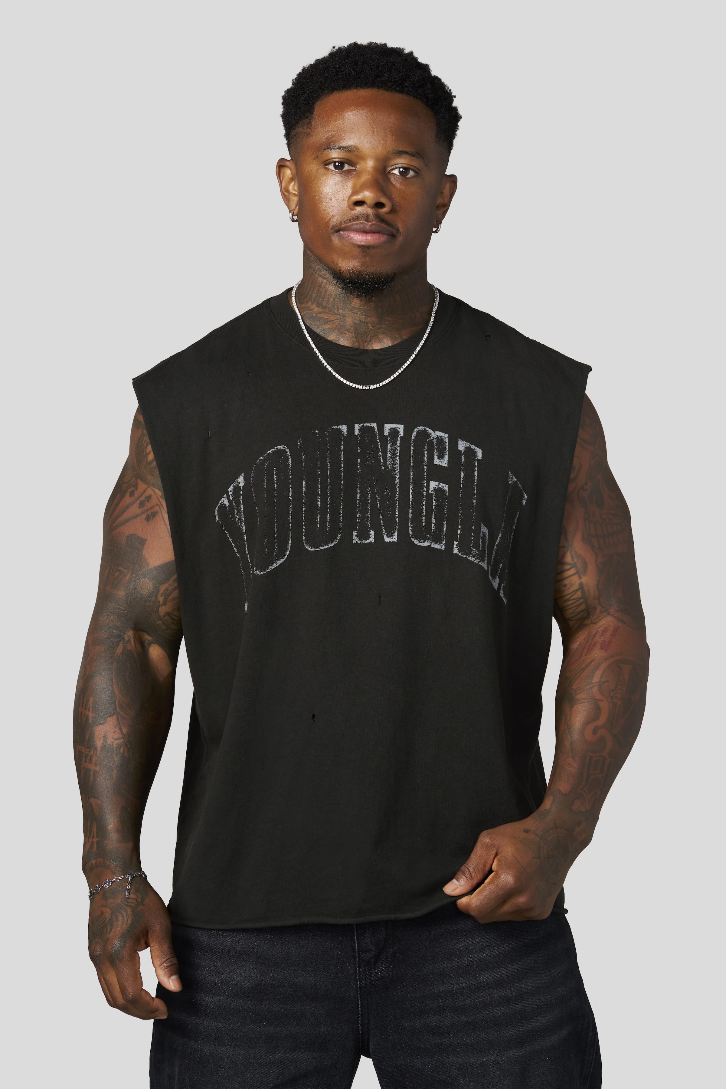 YoungLA 3098 - Since '14 Cut-Offs 'Black Wash'