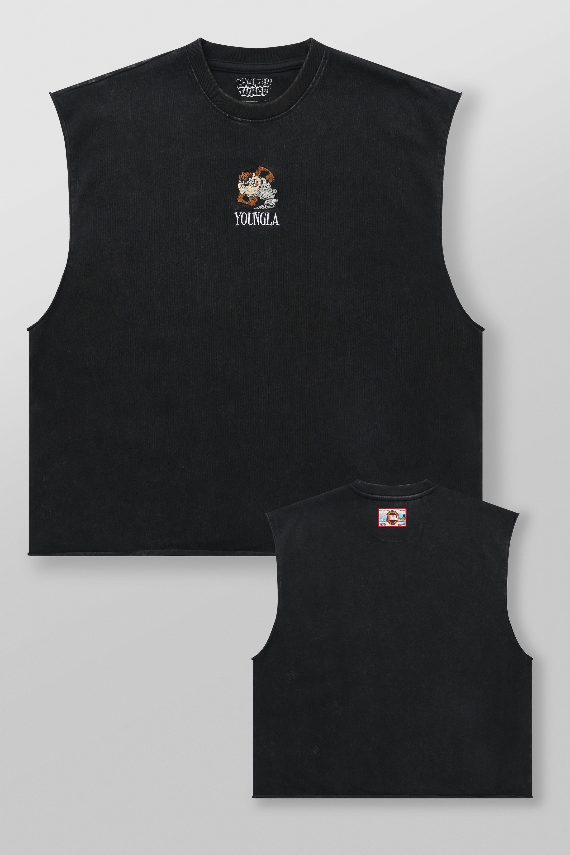 Young LA 3107 - Looney Tunes Embroidered Cut-offs 'Taz C'