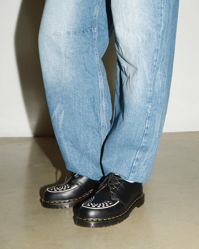 Dr. Martens Ramsey Smooth Leather Creepers Black - Womens