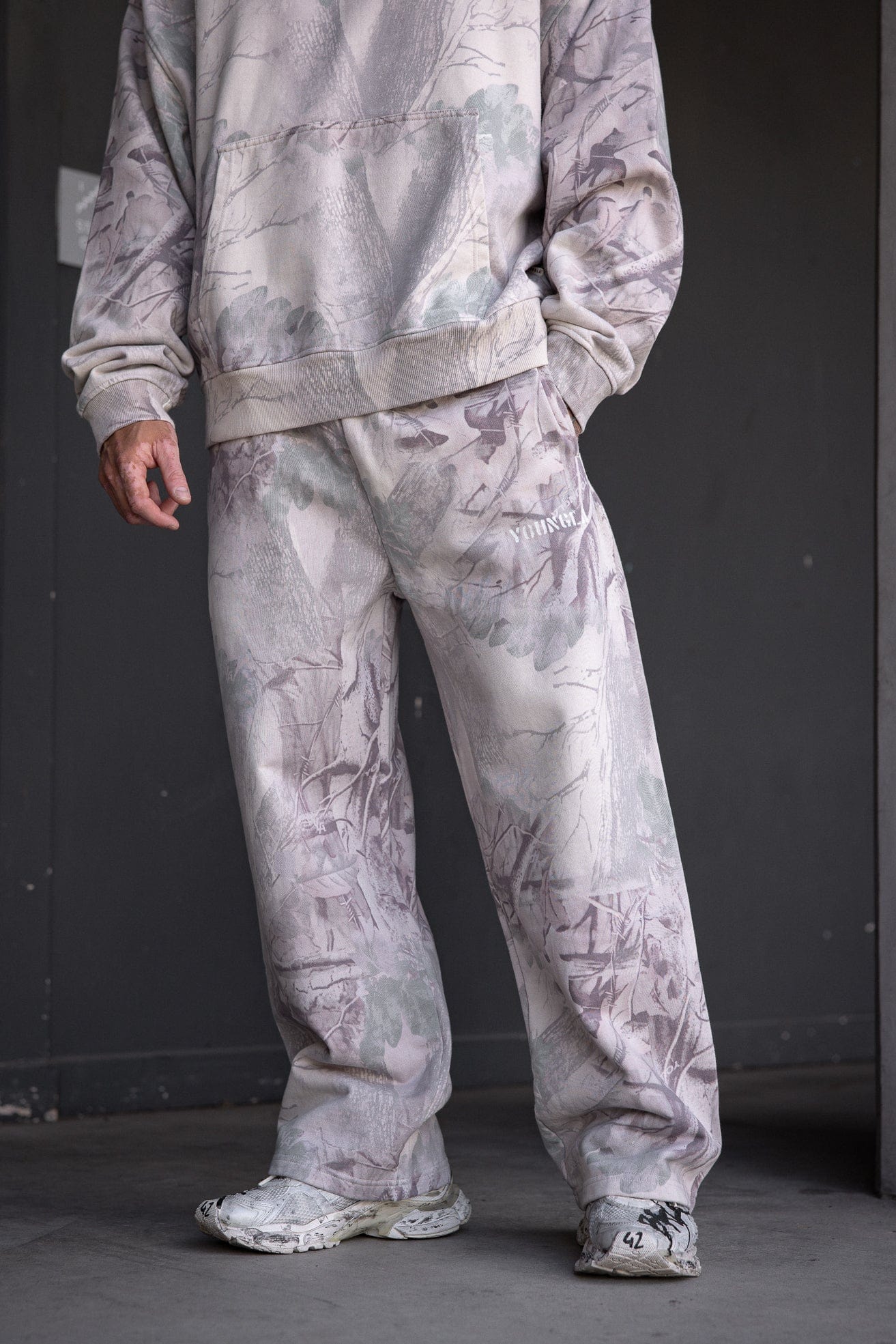 YoungLa 2094 - Tree Camo Collection - No Cuff Sweats 'Desert Tan Tree Camo'