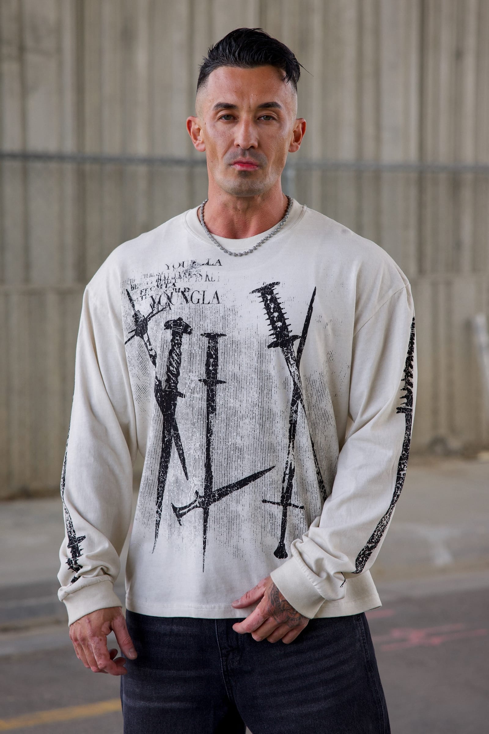 Young La 8031 - Iron Edge Longsleeves 'Off-White'