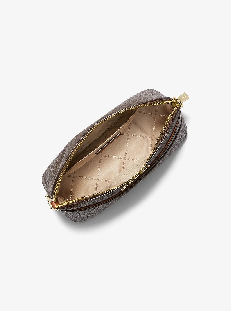 Michael Kors Jet Set Travel Medium Logo Dome Crossbody Bag 'Brown'