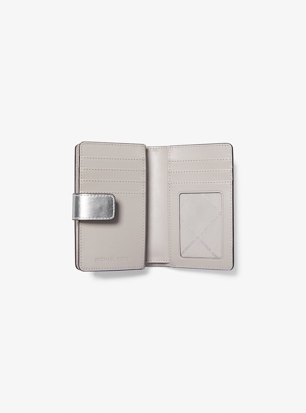 Jet Set Travel Medium Logo Bi-Fold Wallet SILVER