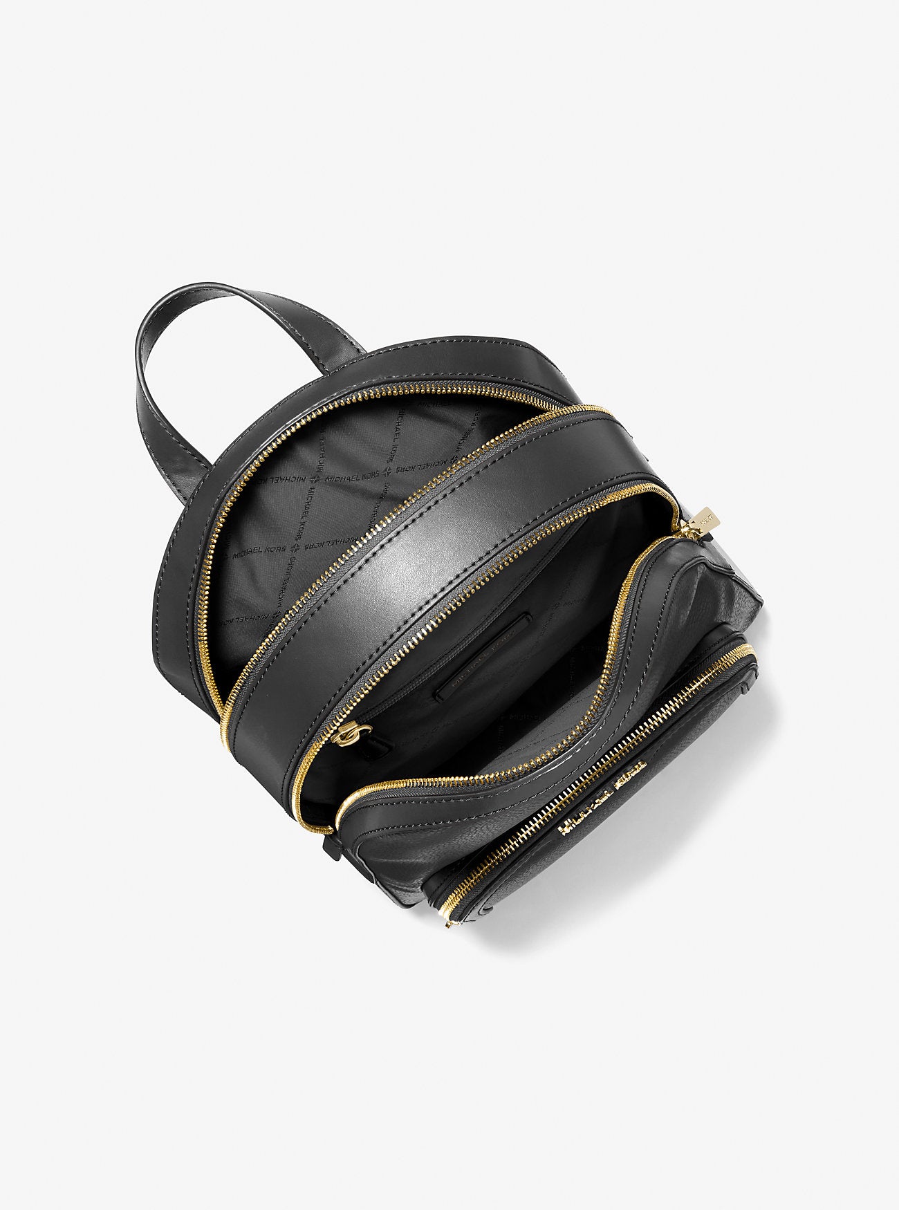 Jaycee Medium Pebbled Leather Backpack BLACK