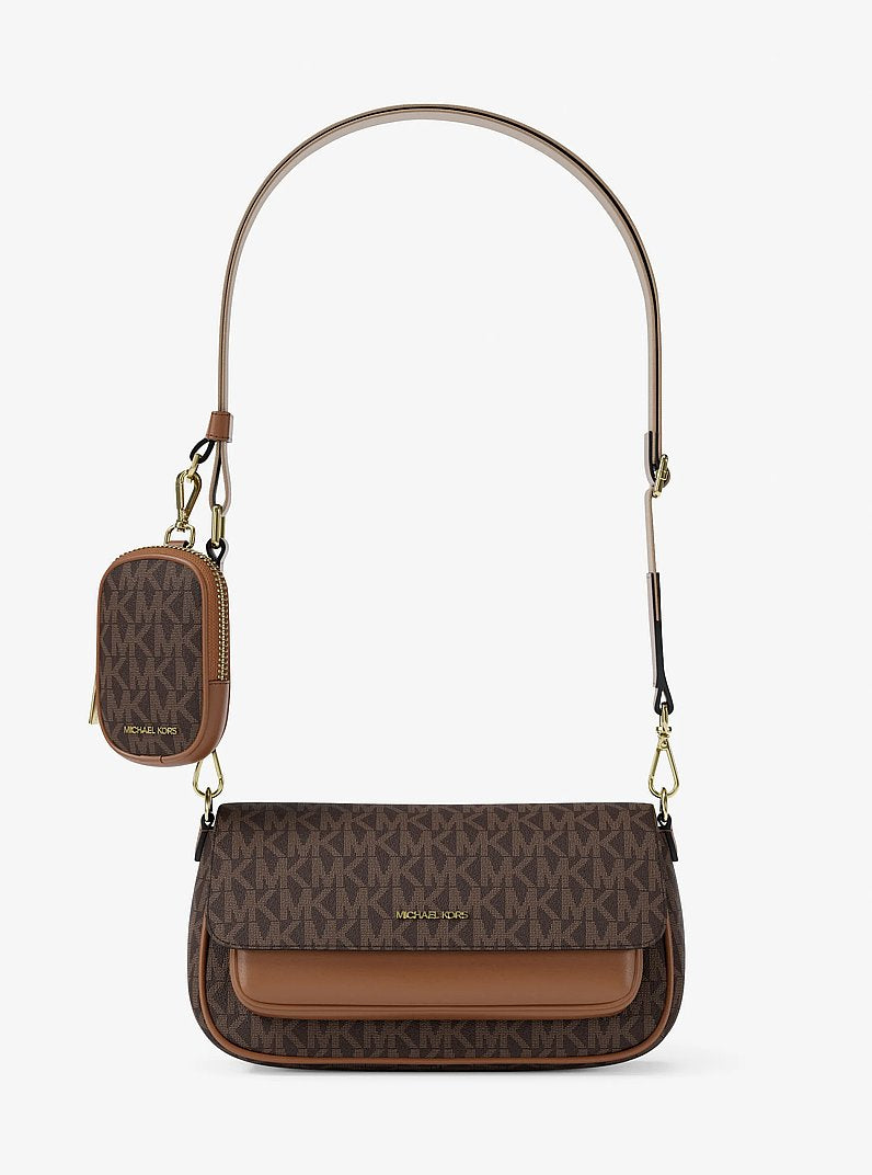 Michael Kors Jet Set Travel Small Signature Logo Crossbody Bag With Pouch 'Brown'