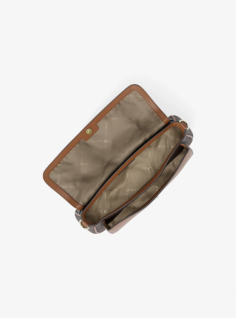 Michael Kors Jet Set Travel Small Signature Logo Crossbody Bag With Pouch 'Brown'