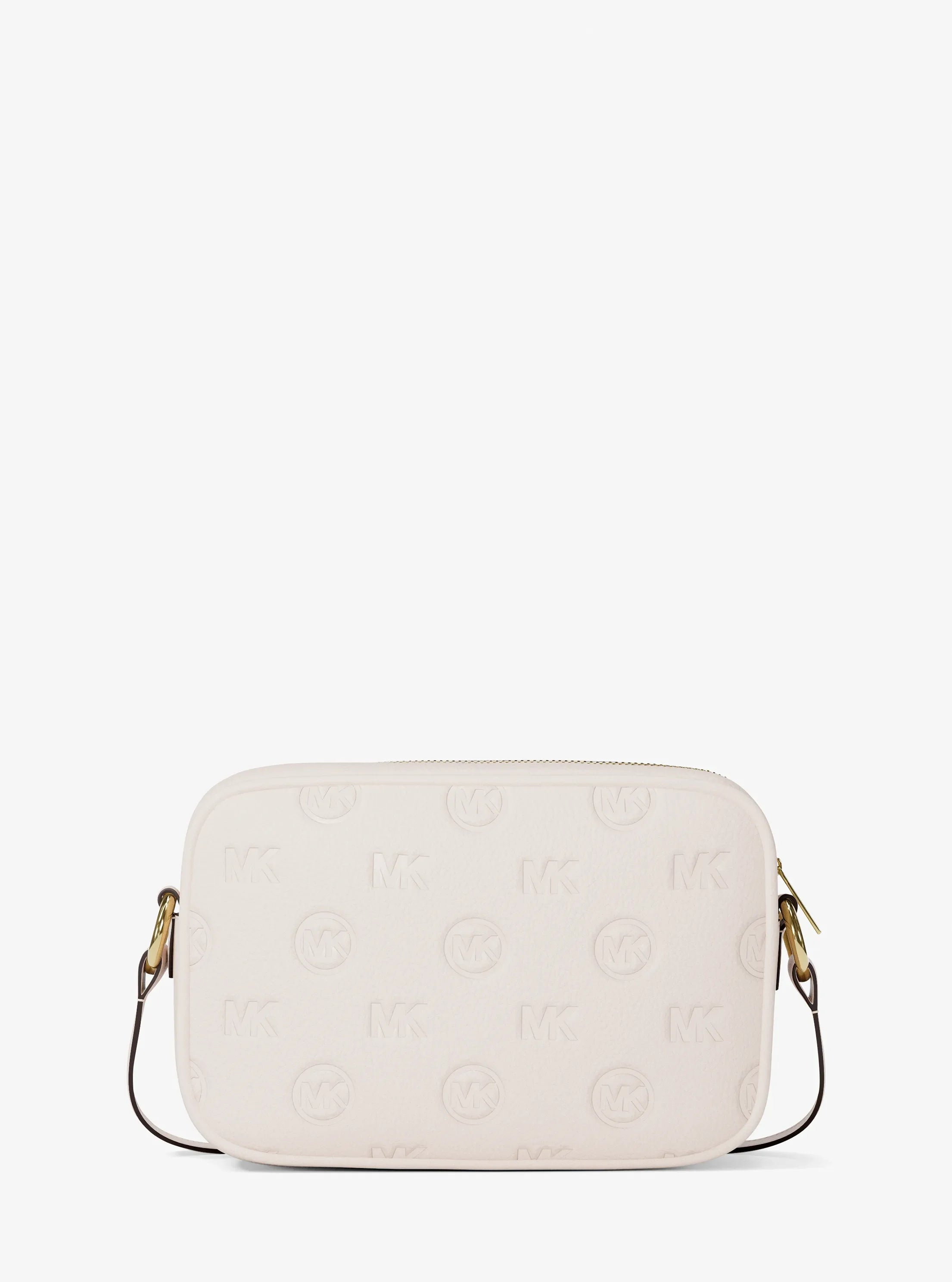 Michael Kors Jet Set Travel Large Logo Debossed Camera Crossbody Bag 'LT Cream'