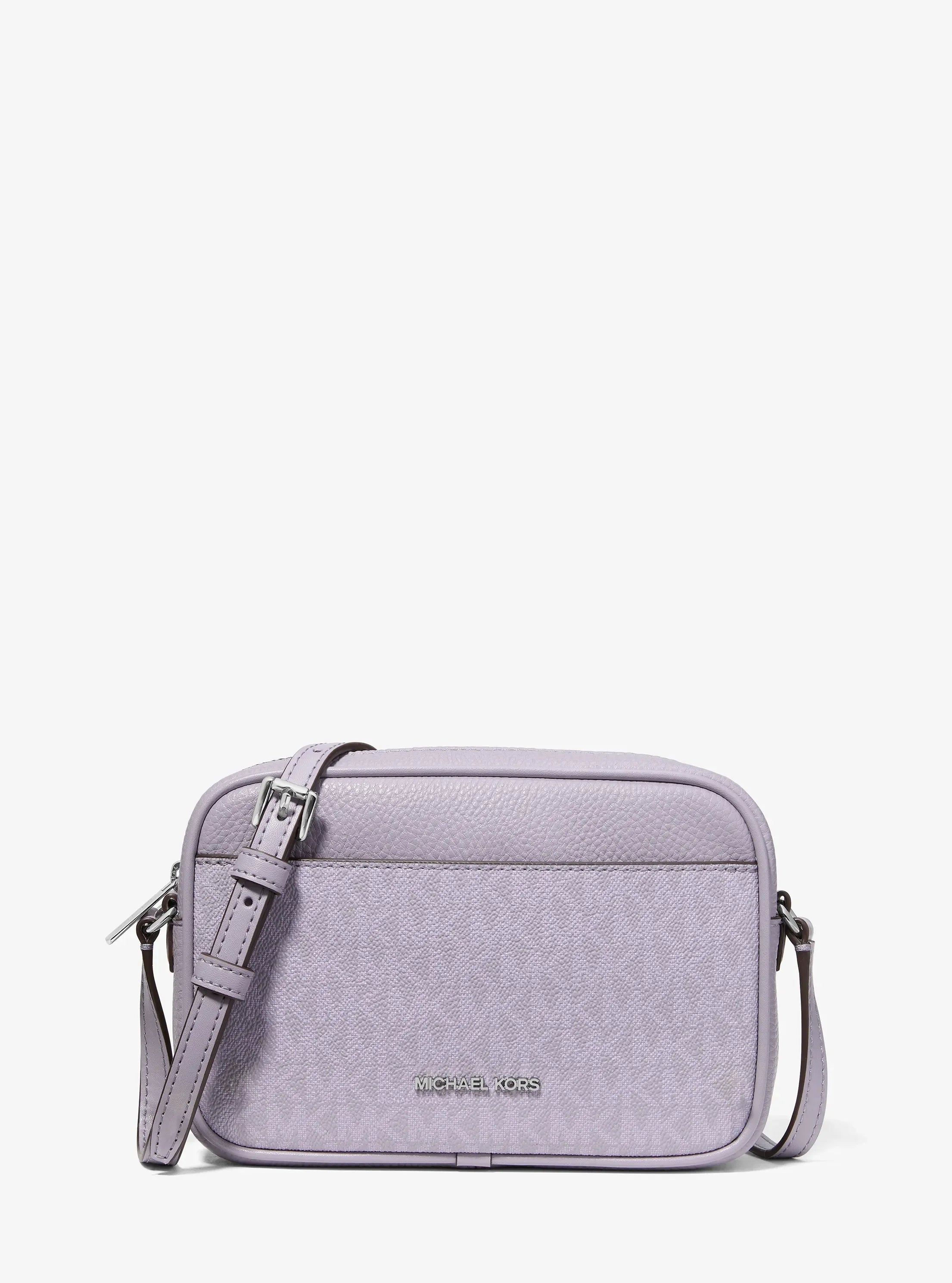 Michael Kors Jet Set Travel Small Signature Logo Camera Crossbody Bag 'Lilac'