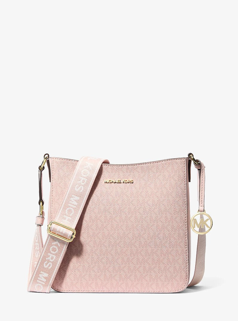 Michael Kors Jet Set Small Signature Logo Crossbody Bag 'Powder Blsuh'