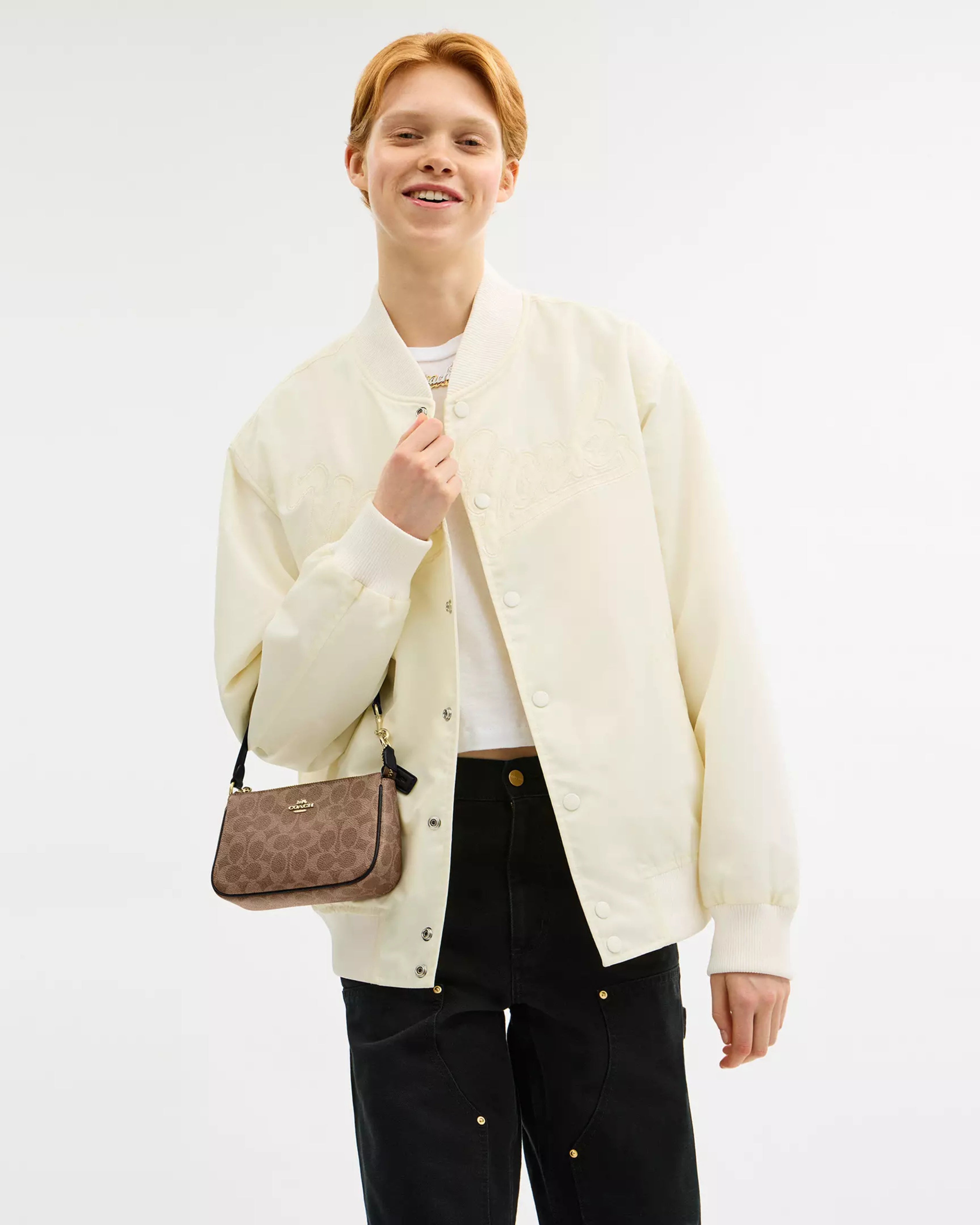 Coach Nolita 19 In Signature Canvas 'Signature Canvas/Gold/Tan/Black'