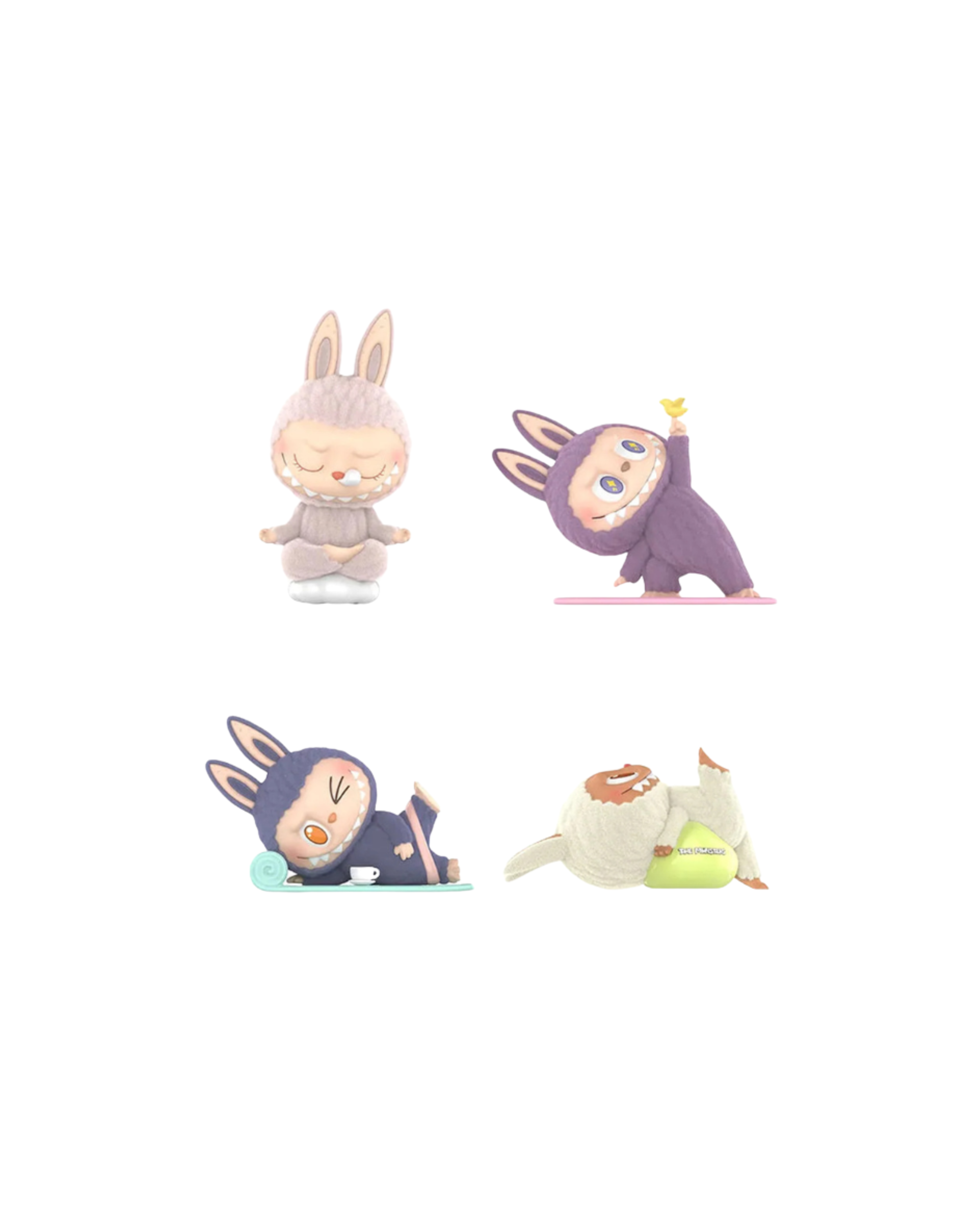 Pop Mart Labubu The Monsters Lazy Yoga Series Figures Sealed Case