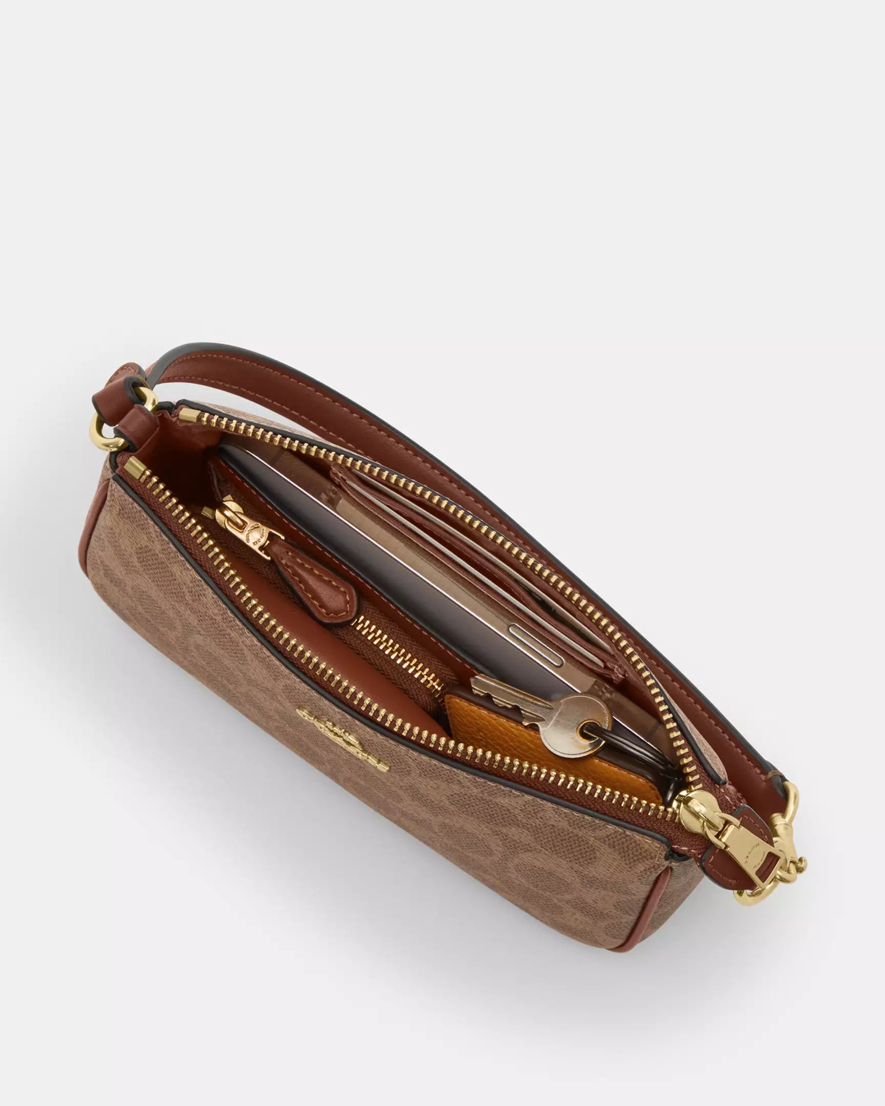 Coach Nolita 19 In Signature Canvas 'Signature Canvas/Gold/Tan/Brown'