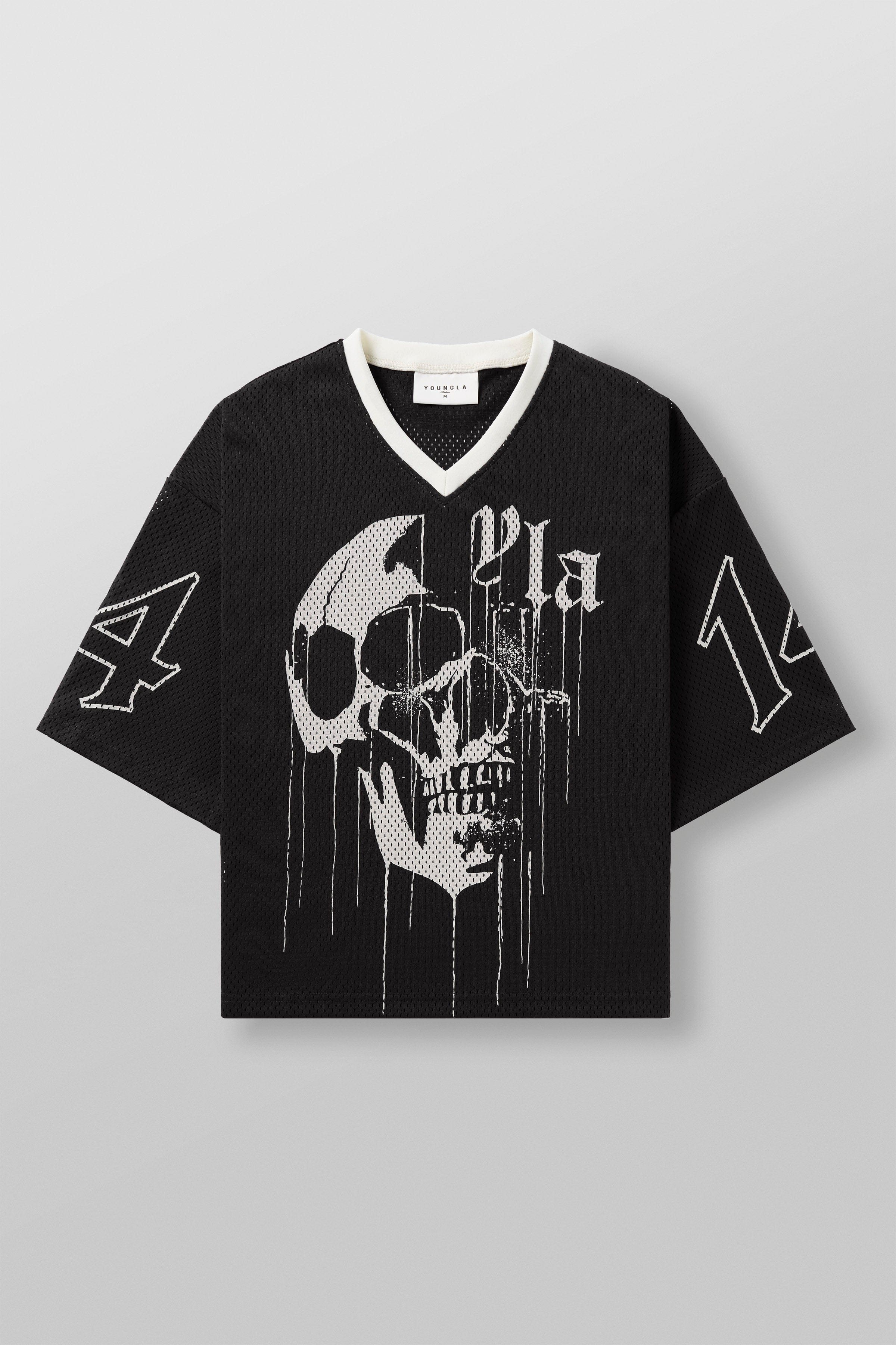 YoungLA 4015 - Drippy Skull Jersey 'Black'