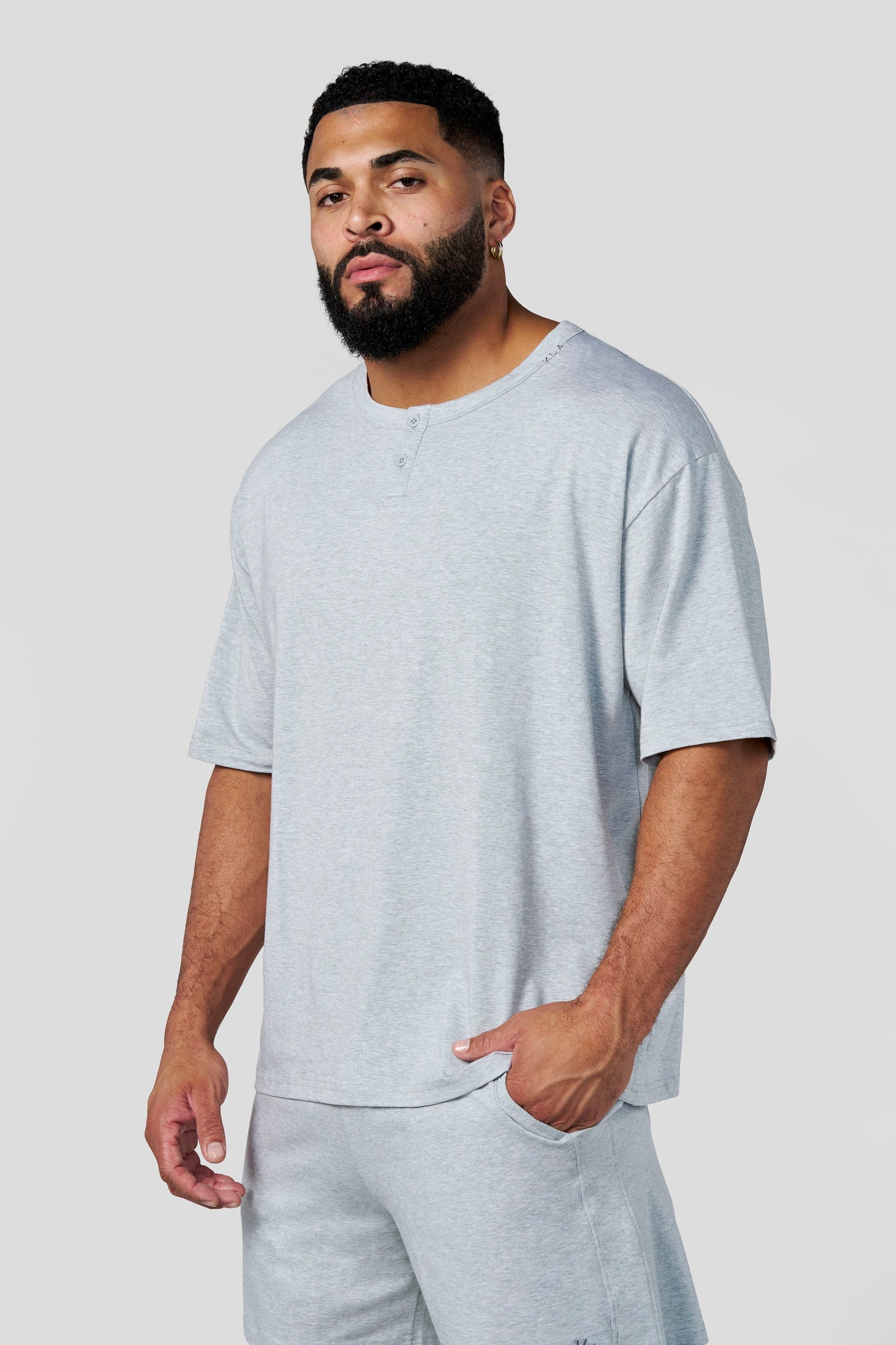 Young La 4039 - Sleepwear Tees 'Heather Grey'