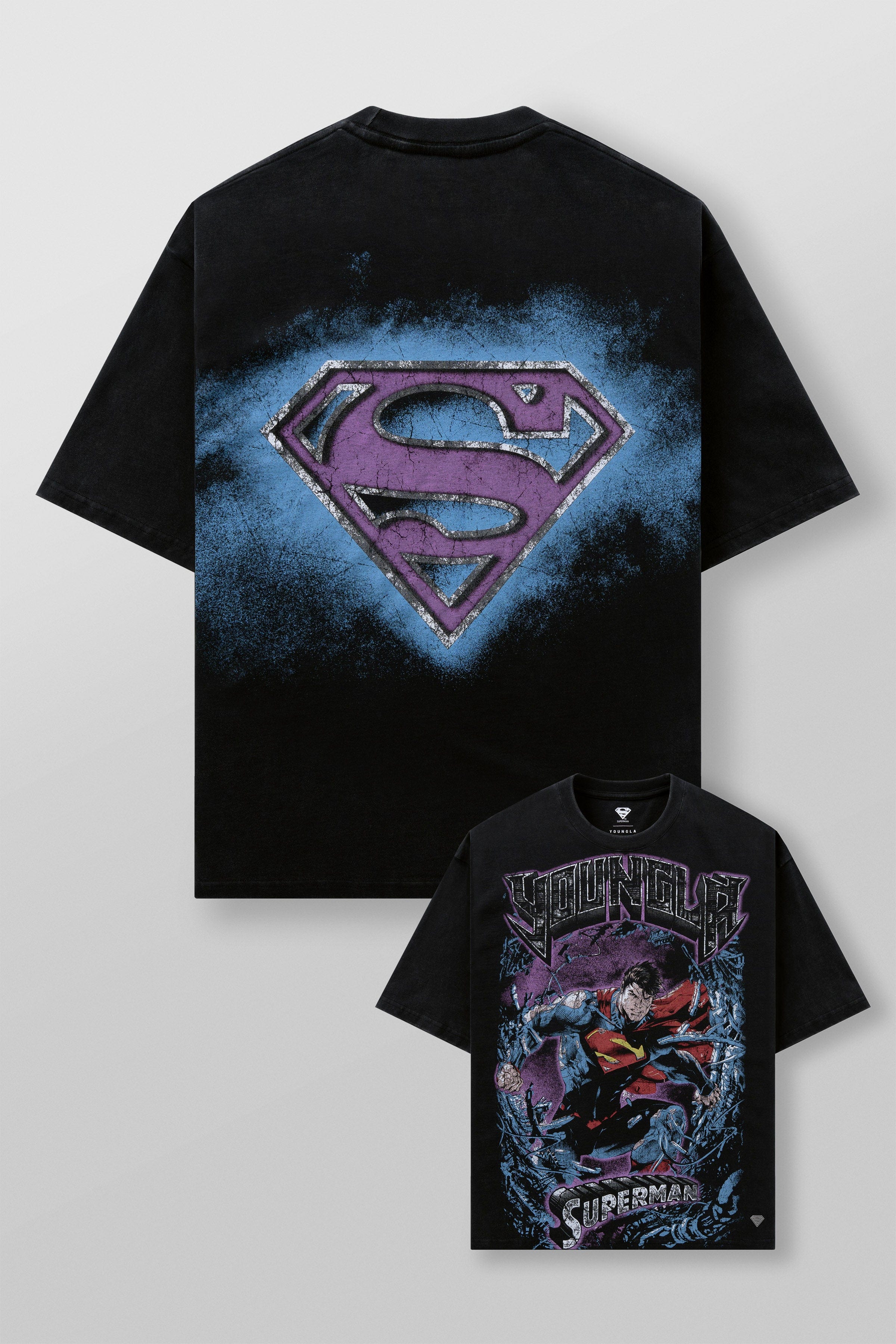 Young La 4044 - Superman Graphic Tees 'In Action'