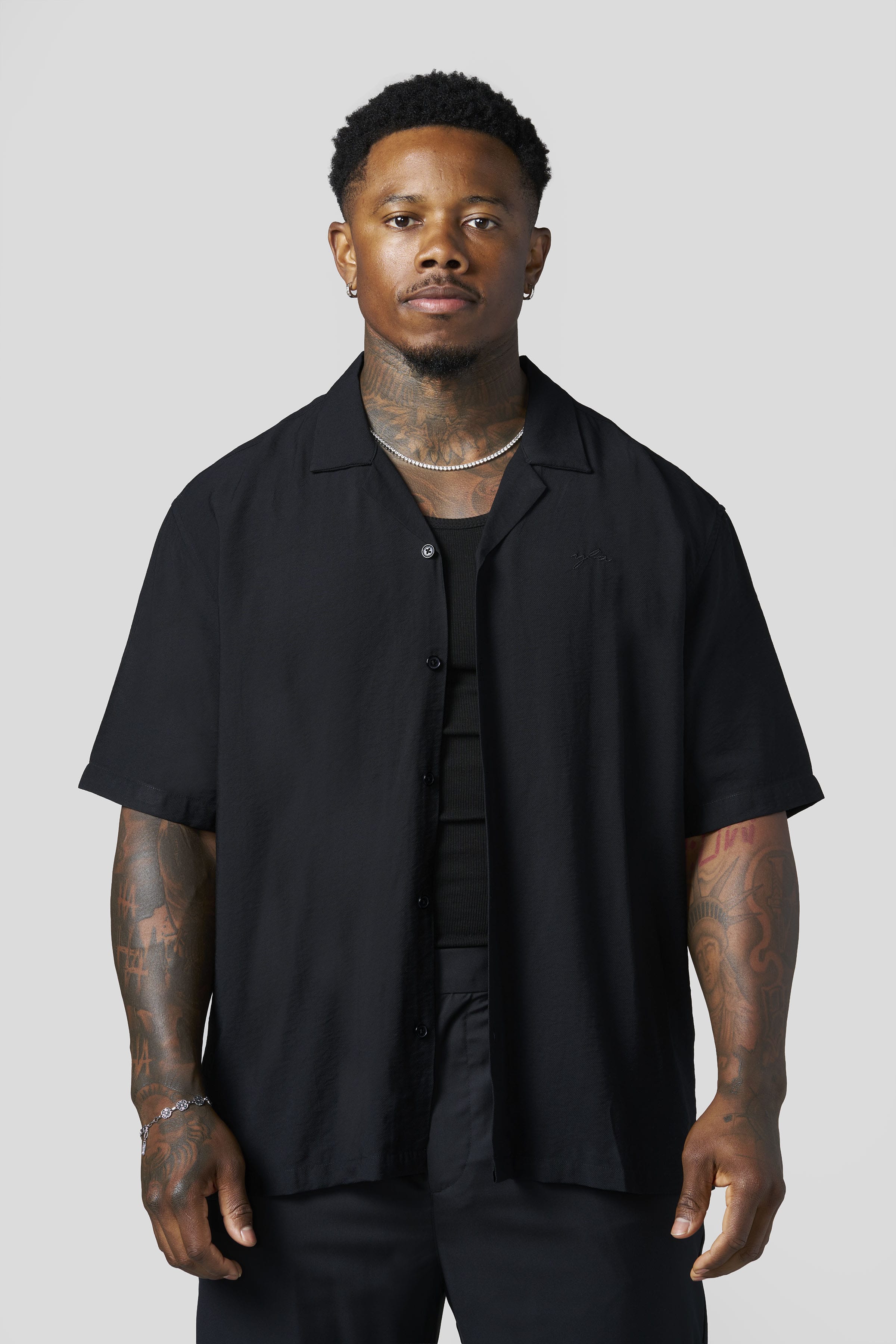 YoungLA 4063 - Amalfi Button-Ups 'Black'