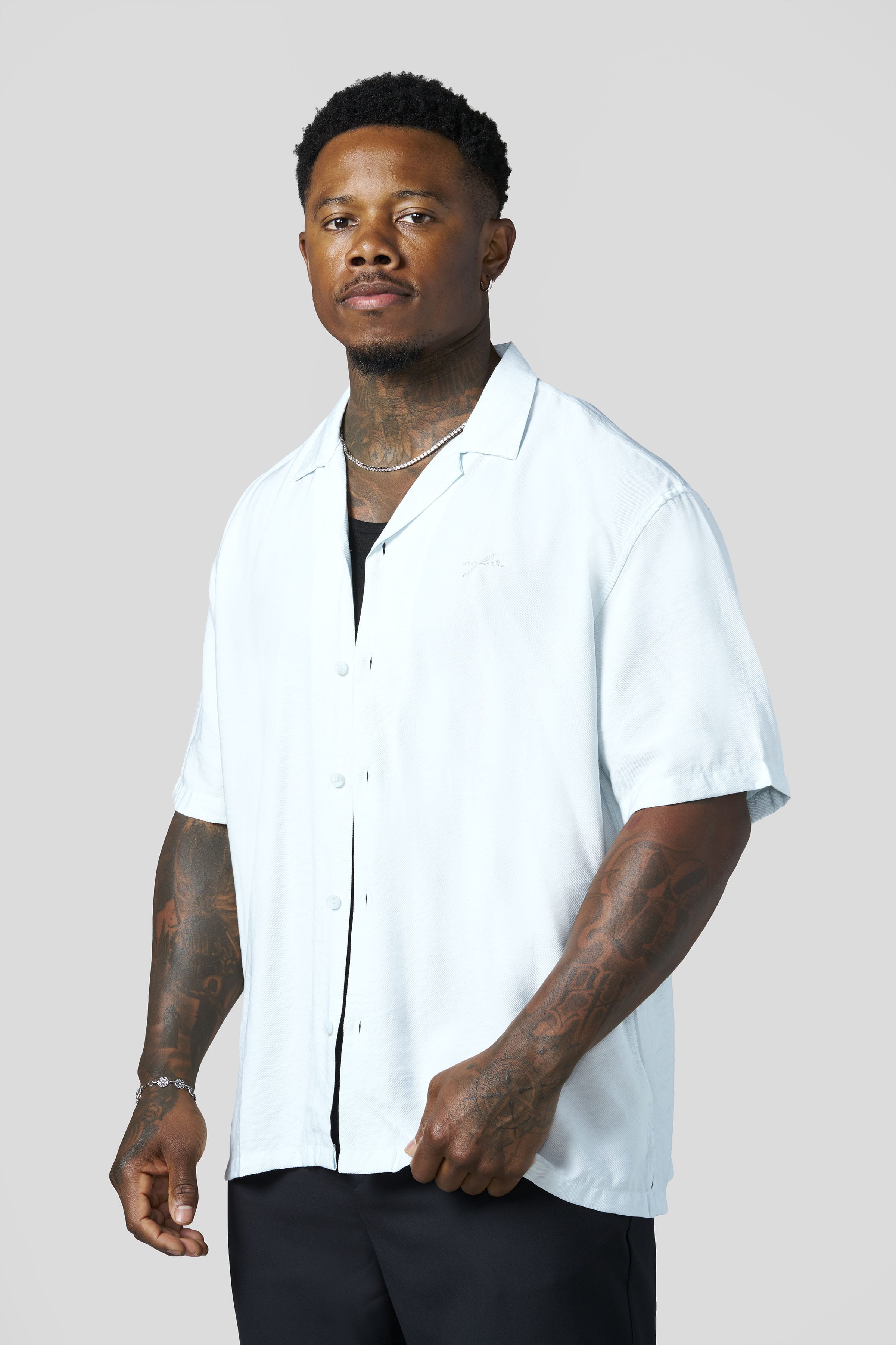 YoungLA 4063 - Amalfi Button-Ups 'Light Blue'