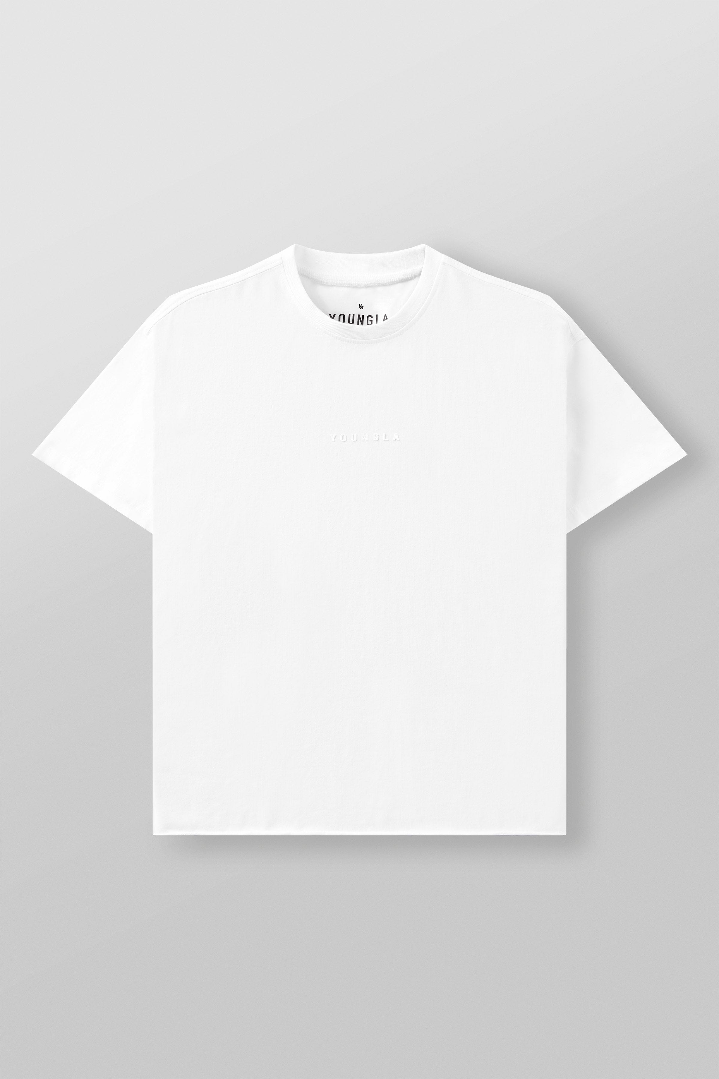 YoungLA 4097 - Cropped Tailored Tees 'White'