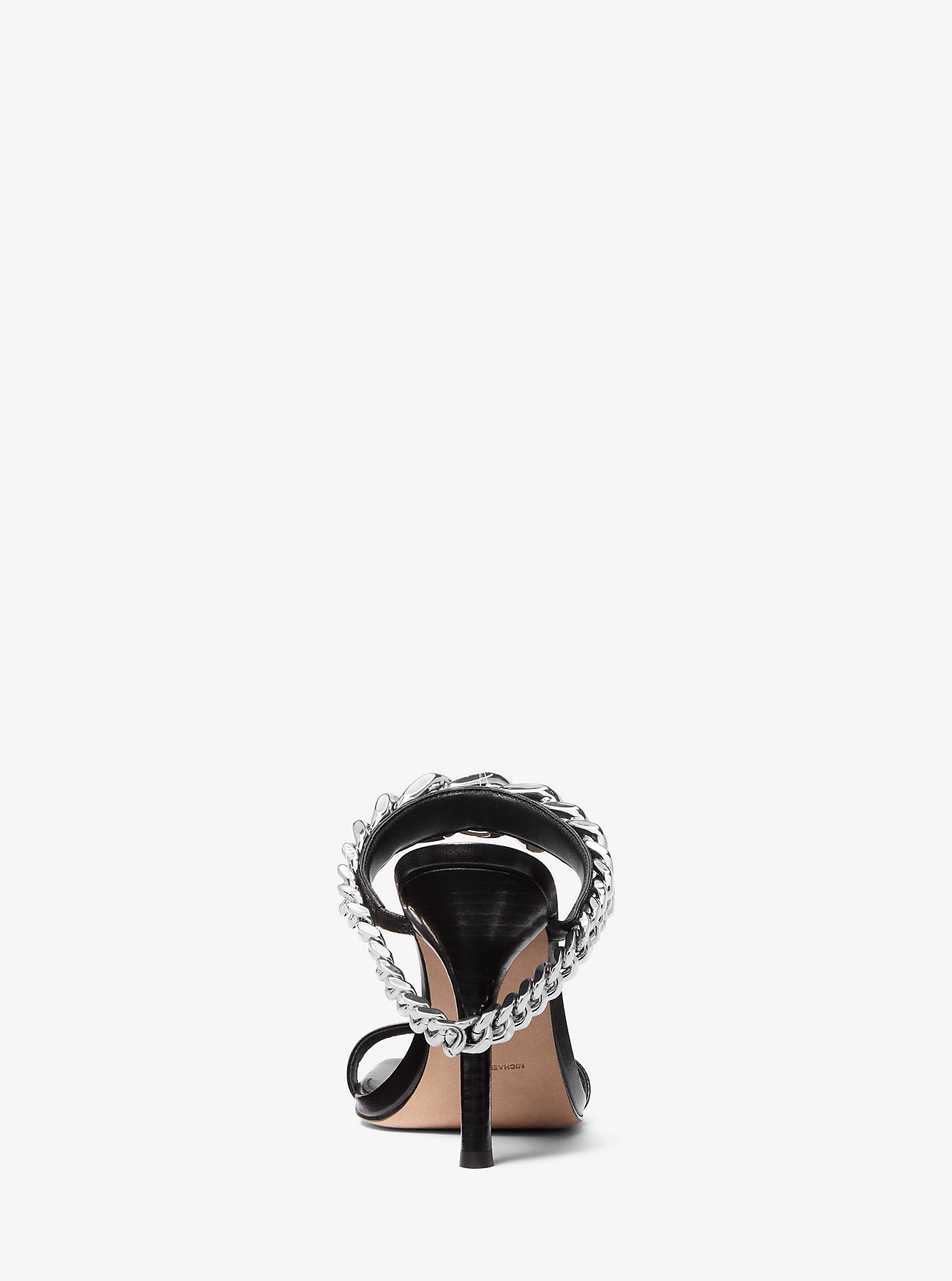 Bianca Embellished Leather Sandal BLACK