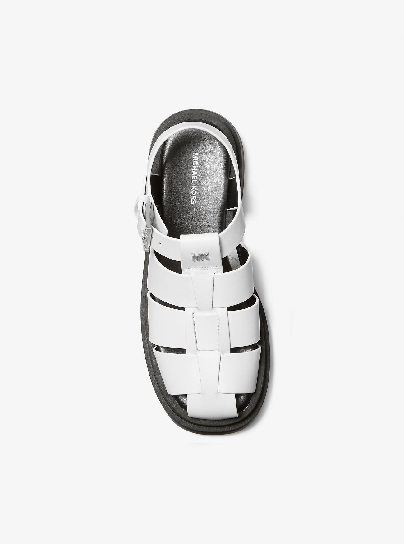 Indy Fisherman Leather Sandal OPTIC WHITE