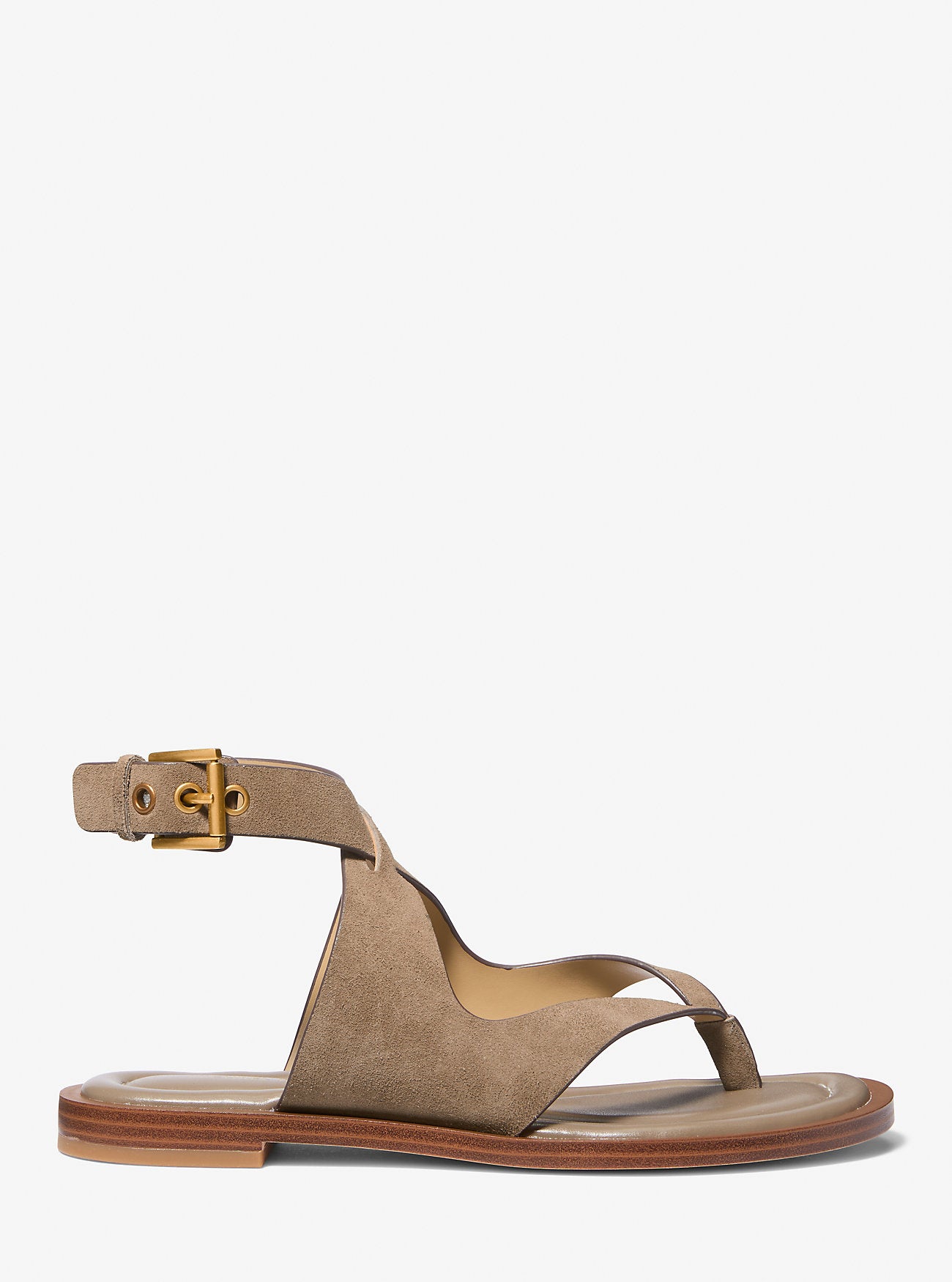 Irene Suede Wrap Sandal BIRCH