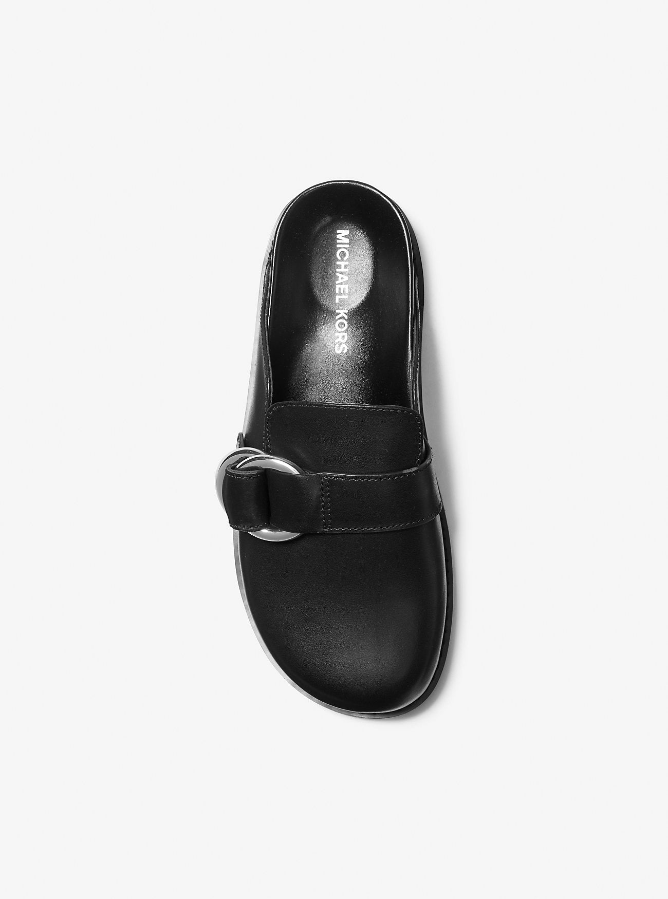 Jaden Leather Clog BLACK