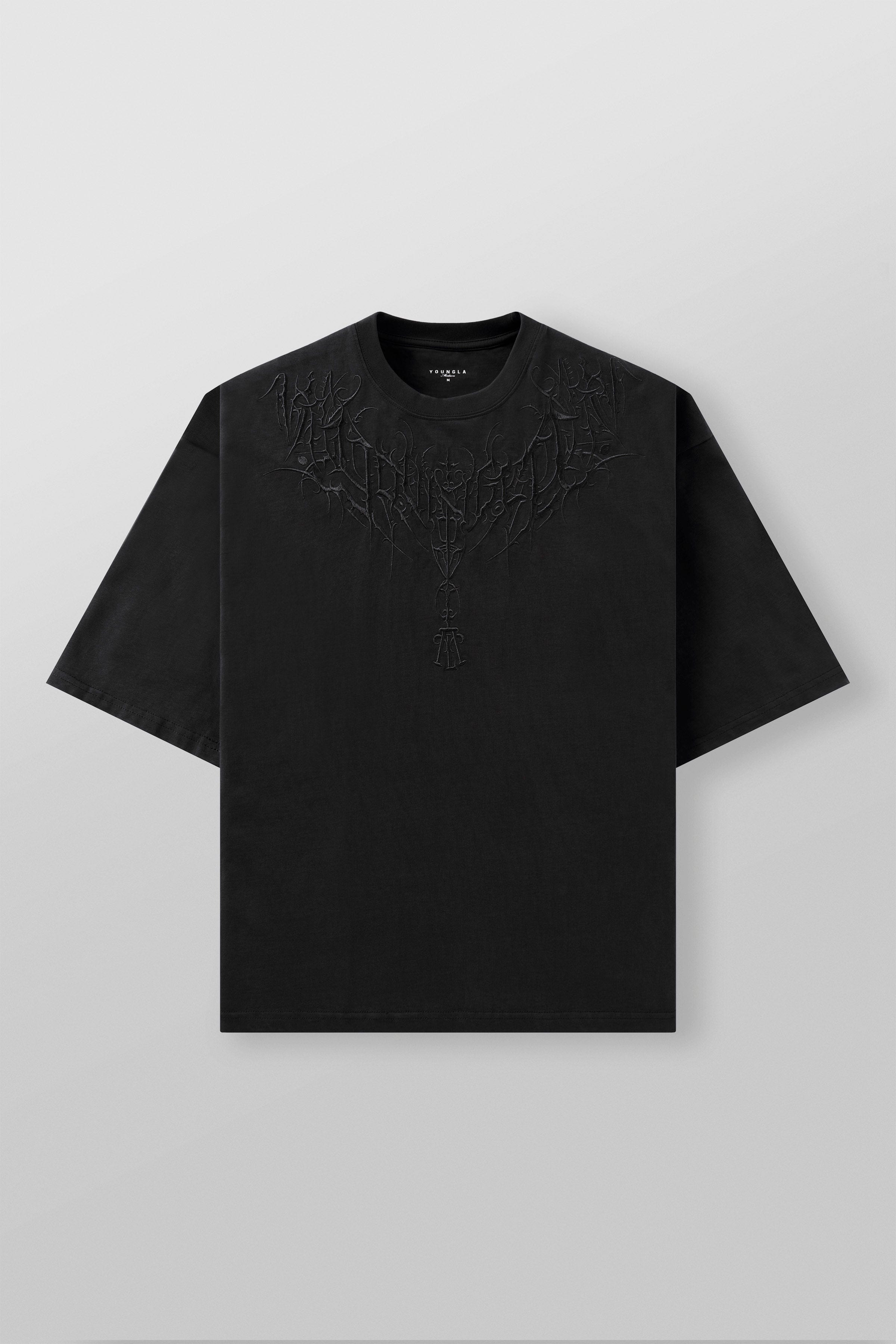 YoungLA 4106 - Dark Wave Tees 'Black Wash'
