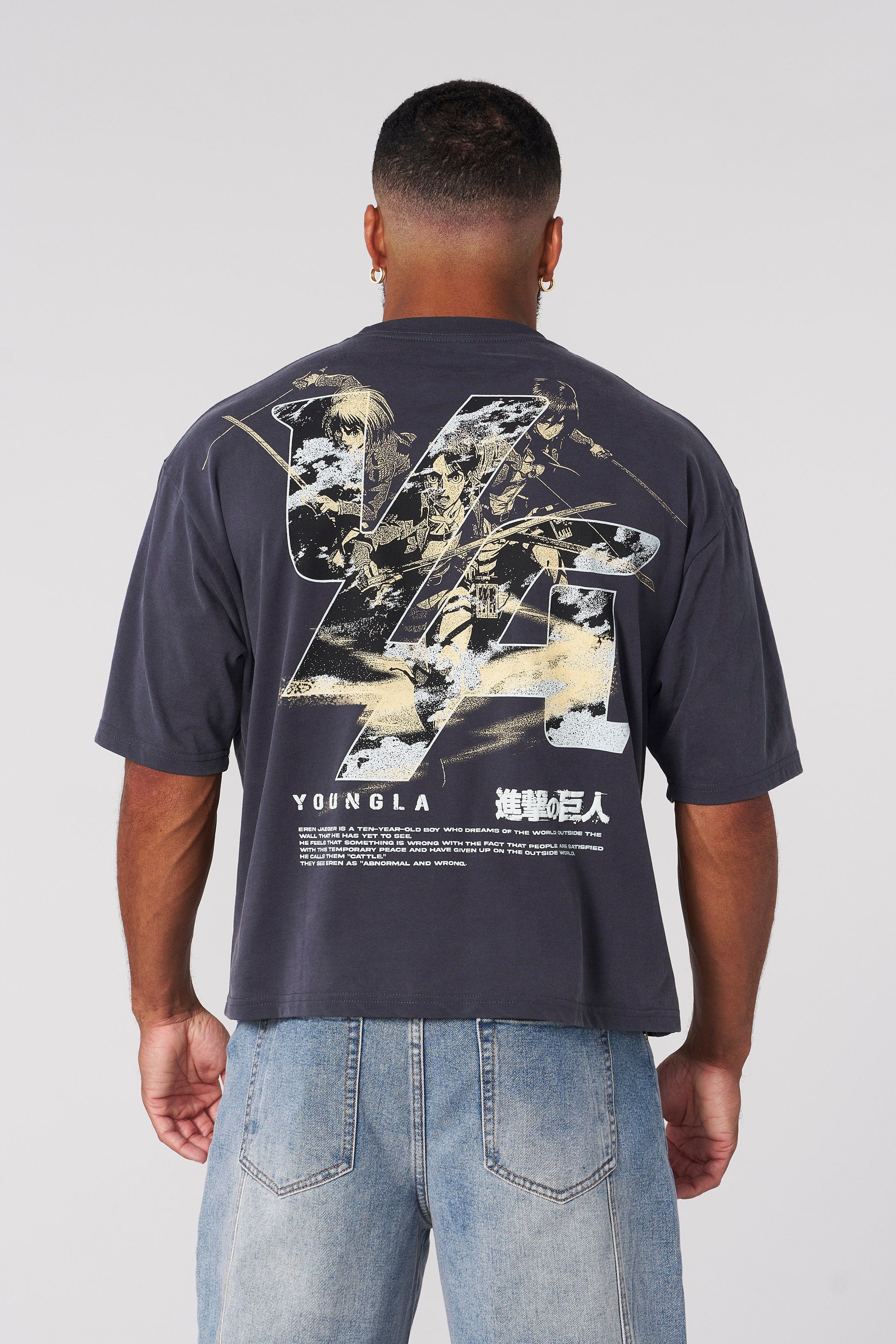 YoungLA 4186 - AOT© x YLA Cropped Tees 'The Trio'
