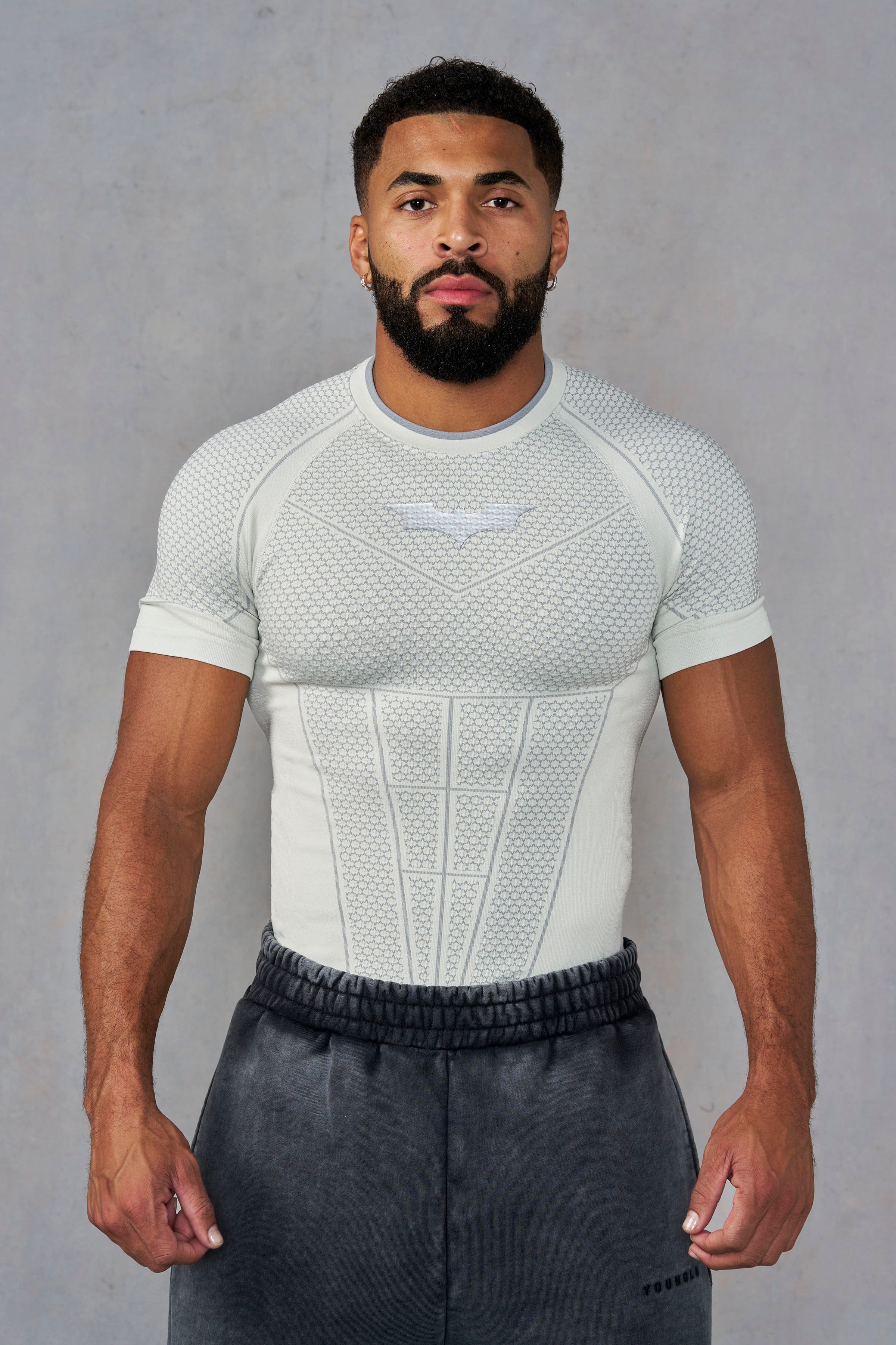 YoungLA 4259 - Batman Compression Tees 'Off-White'