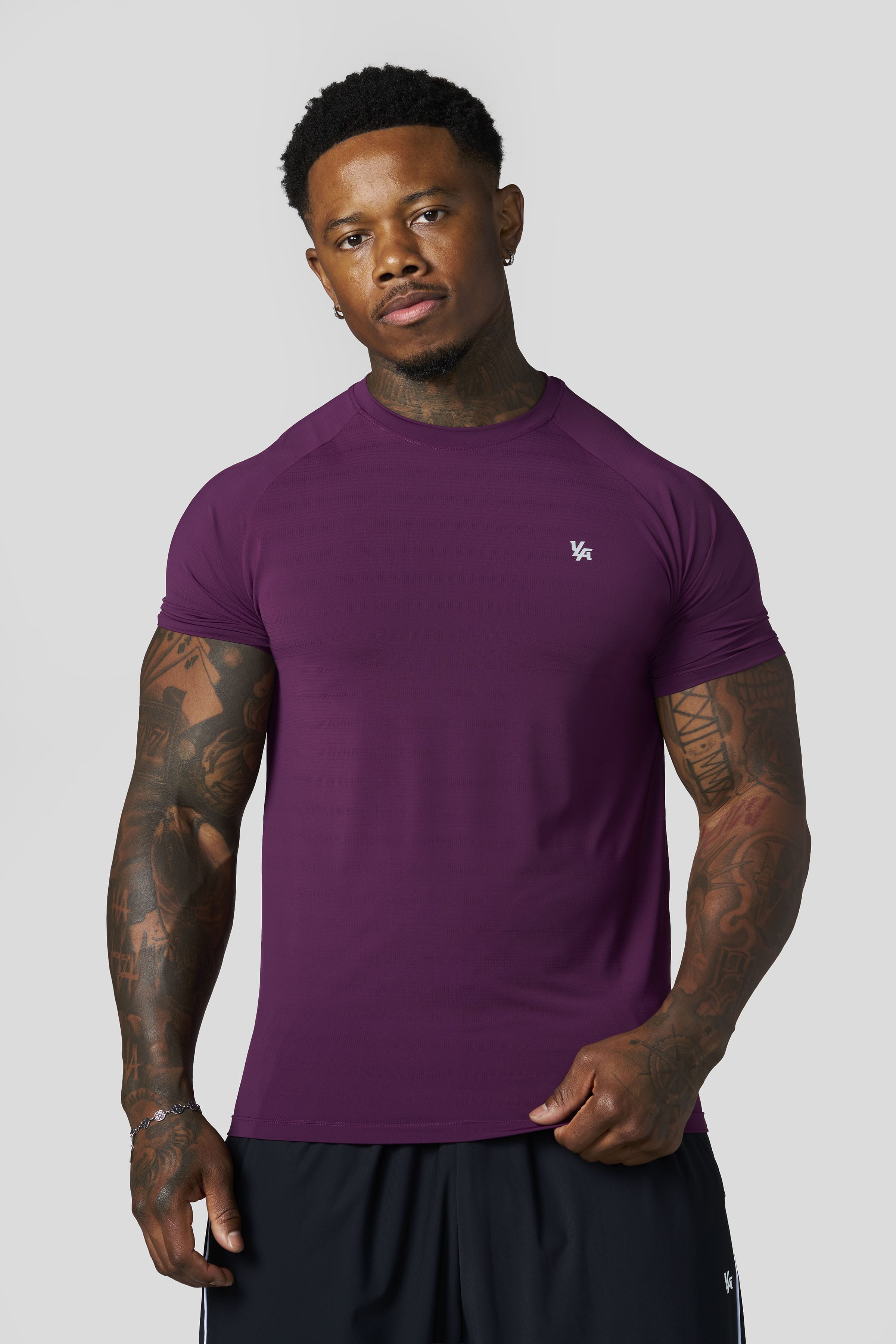 YoungLA 4275 - Liquid Compression Tees 'Grape'