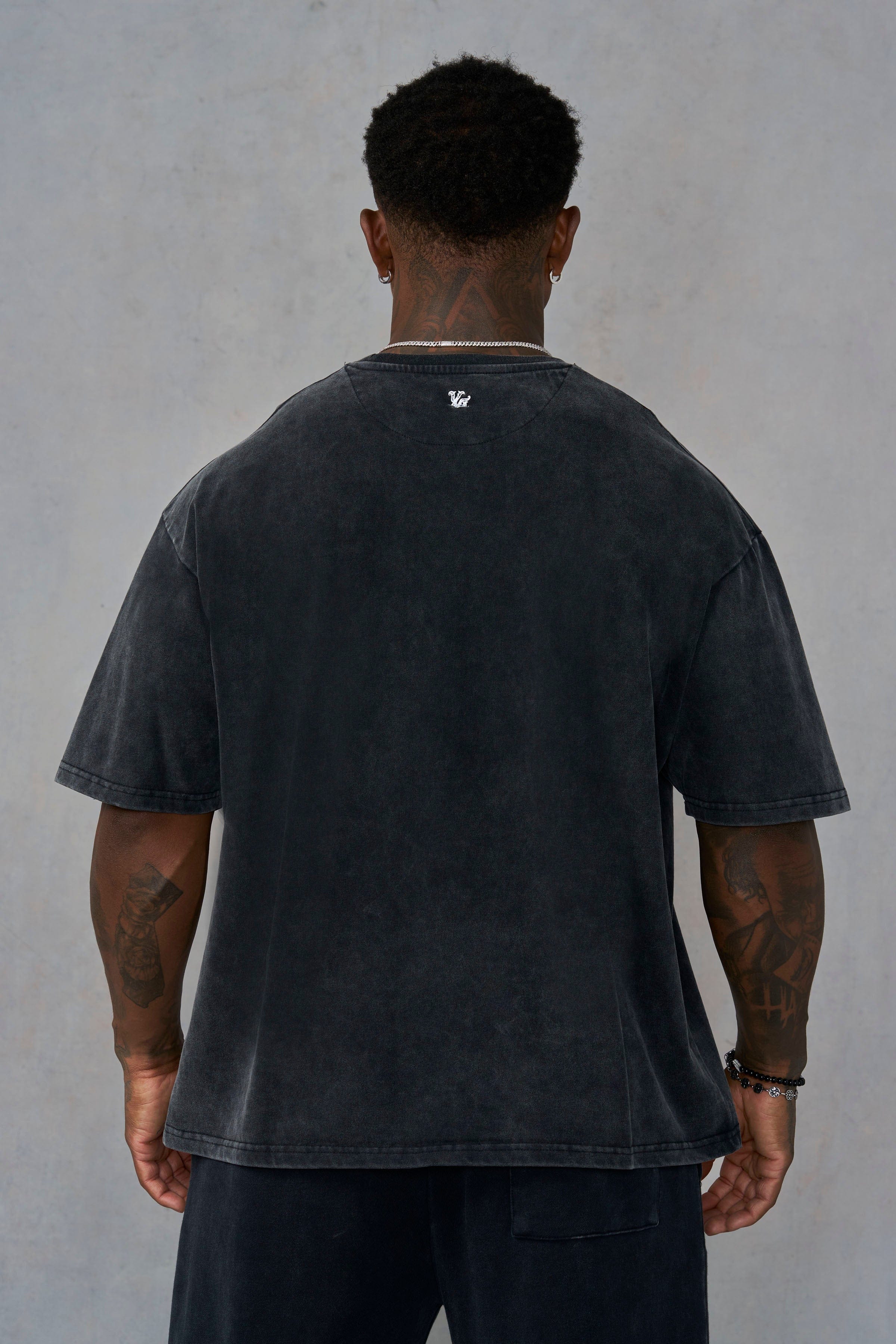 YoungLA 4293 - Core Relaxed Tees 'Black Wash'