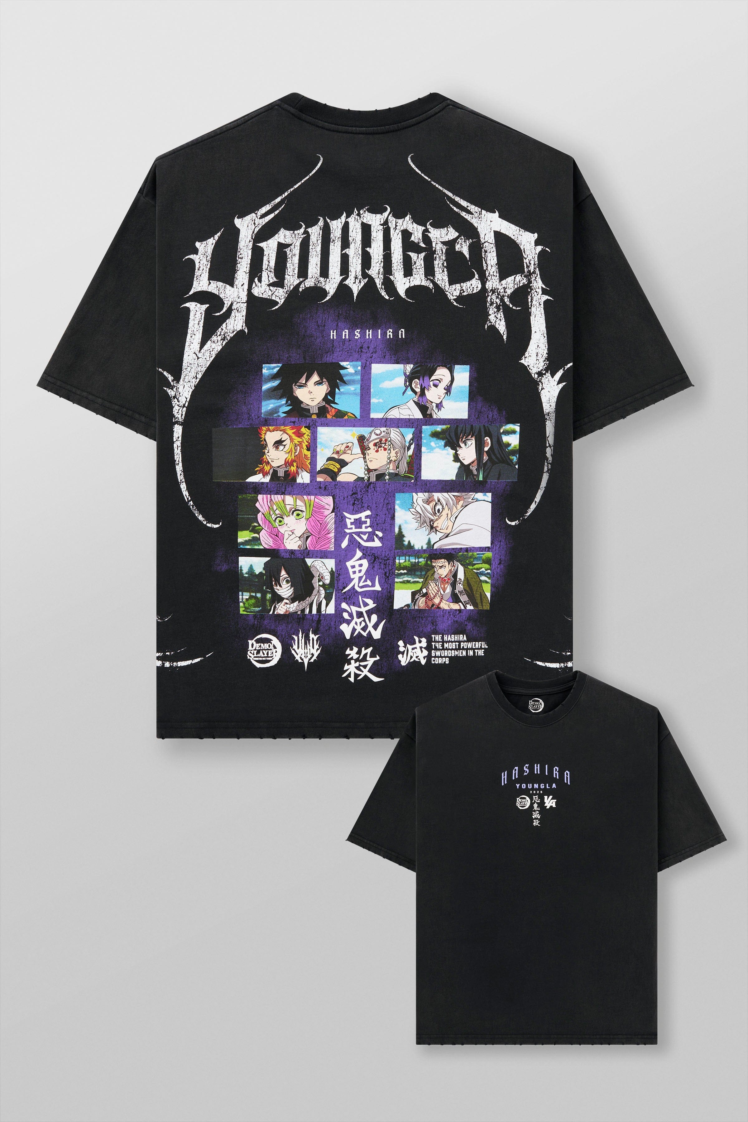 YoungLA 4297 - Demon Slayer: Kimetsu no Yaiba - Anime Tees 'The Hashira'