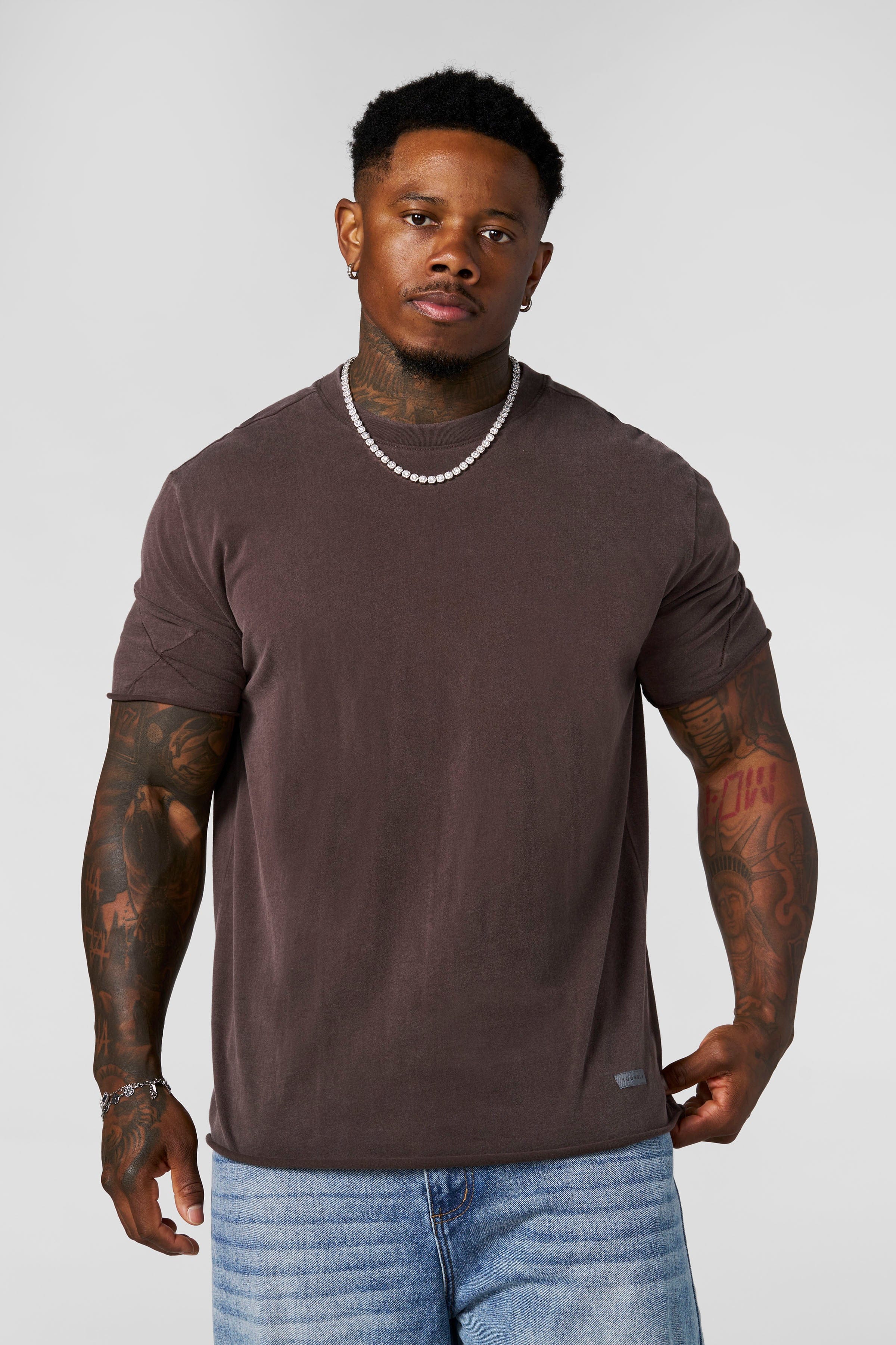 YoungLA 4325 - XCut Tees 'Brown'