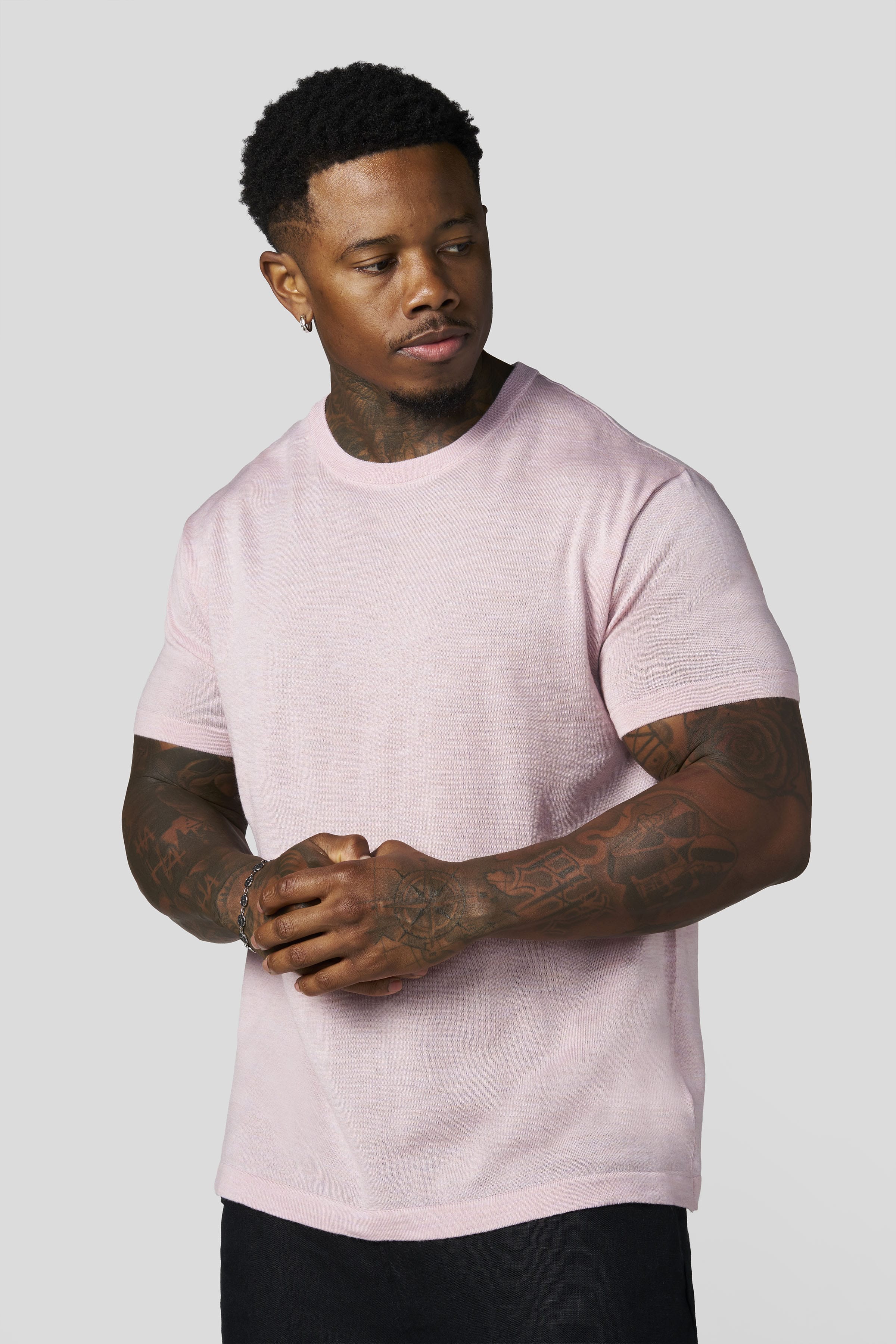 Young La 4331 - Merino Wool Tees 'Pink'