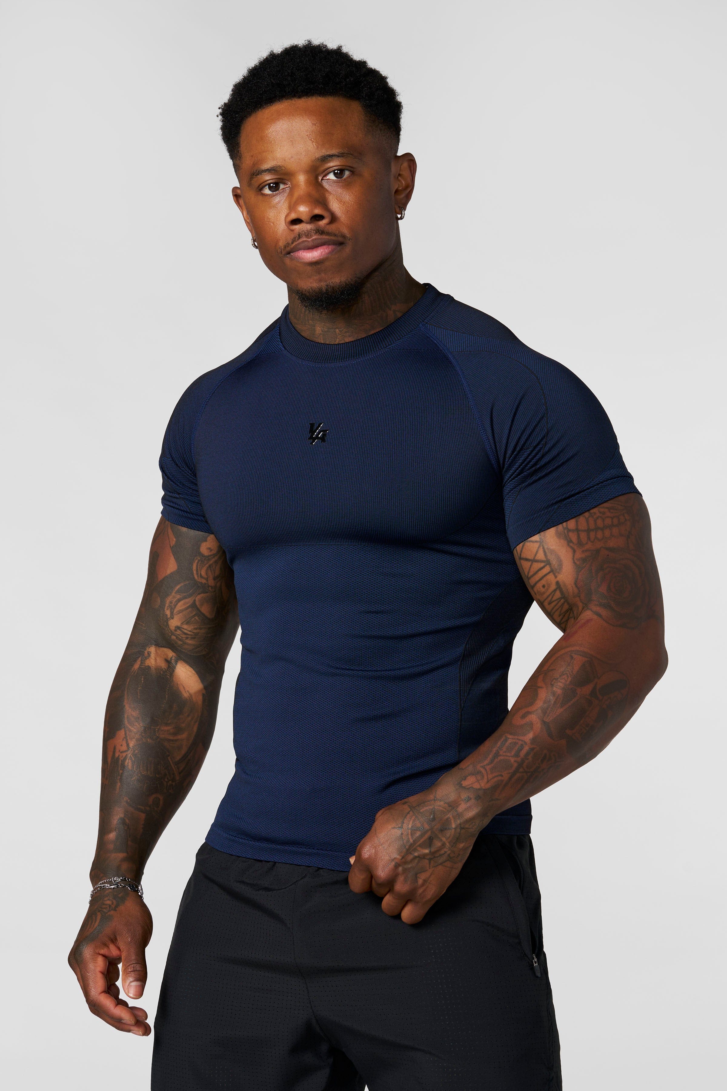 YoungLA 4339 - Forme Compression Tees 'Navy'