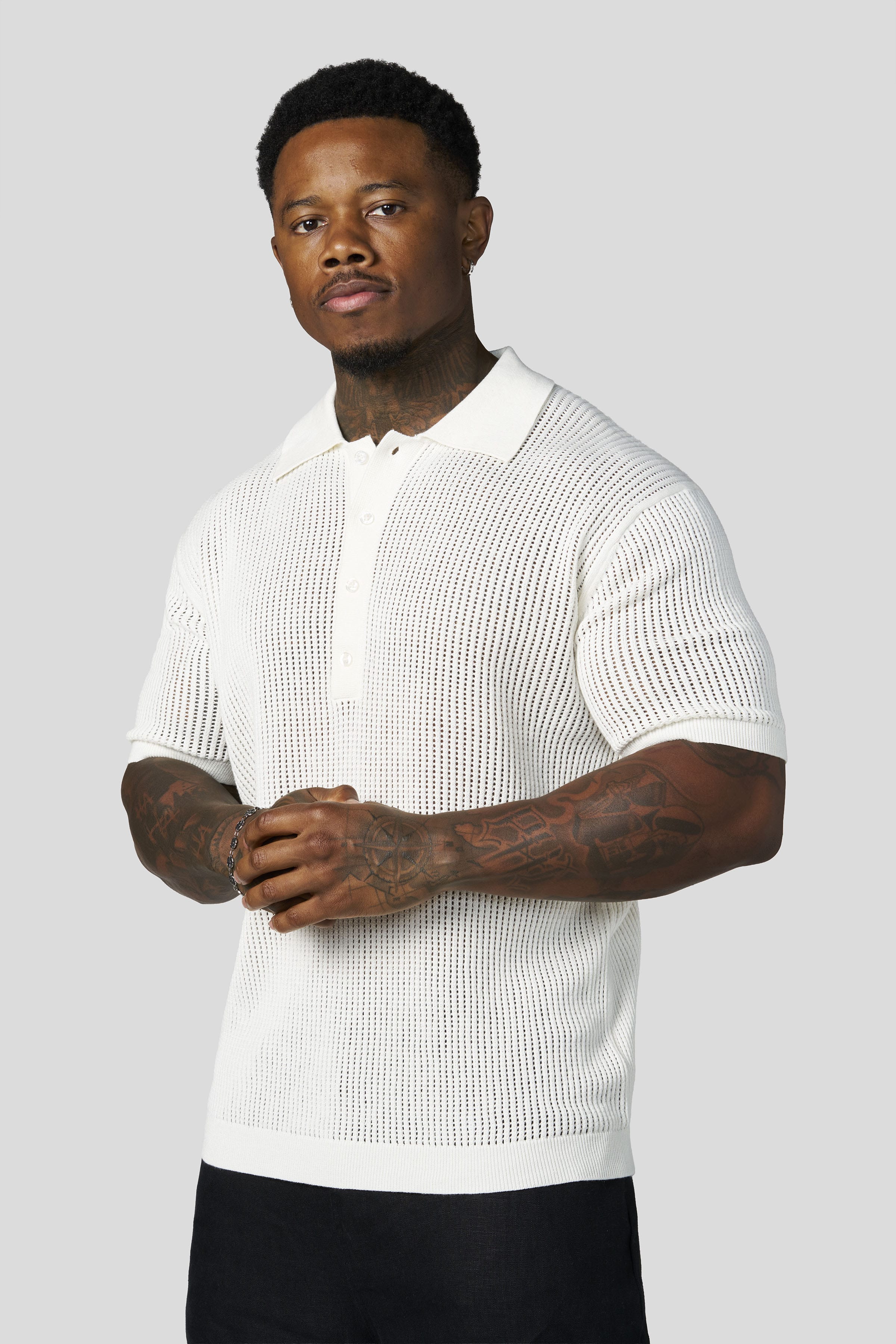 Young La 4341 - Lightweight Resort Polos 'Off-White'