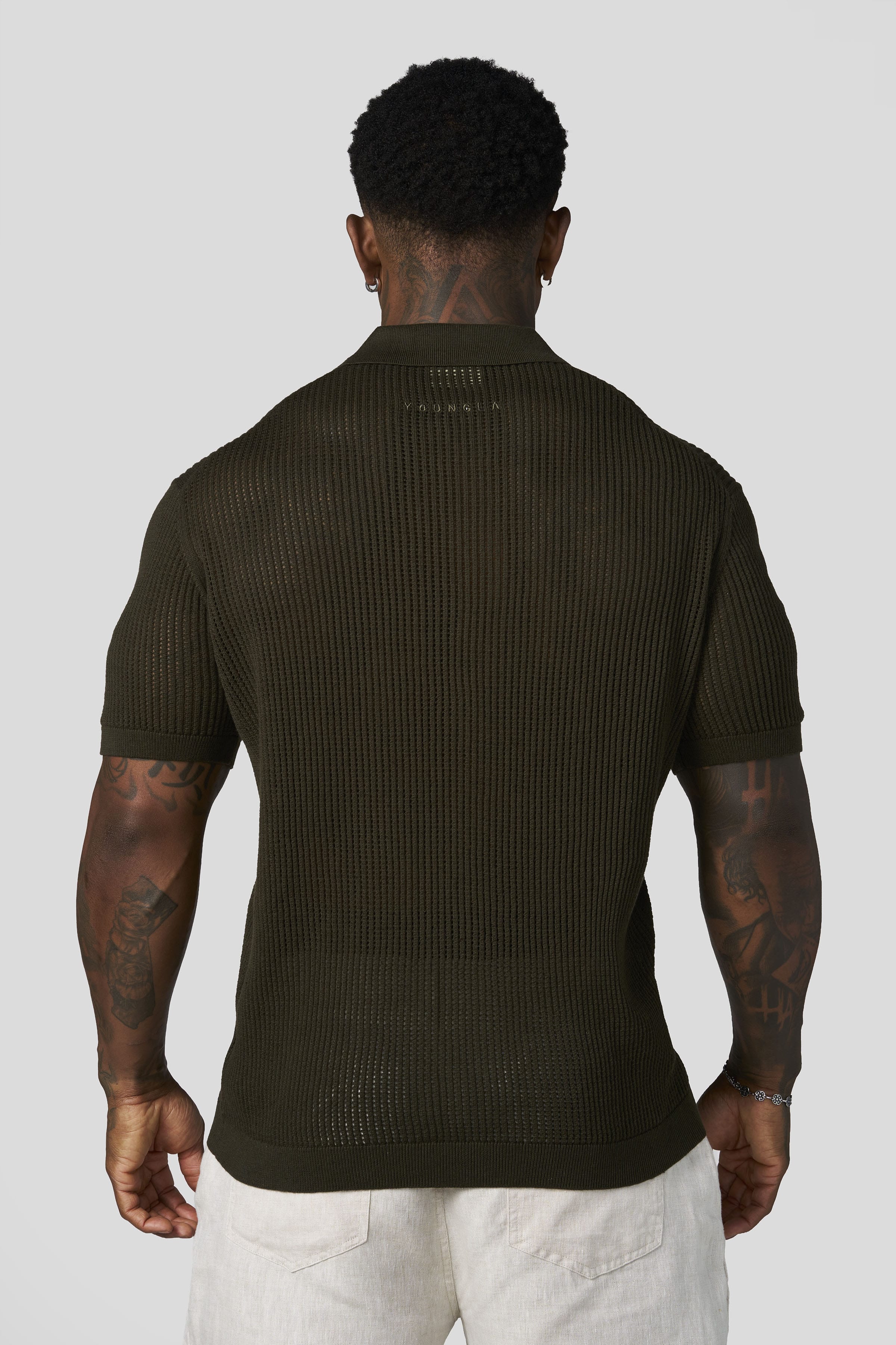 Young La 4341 - Lightweight Resort Polos 'Olive'