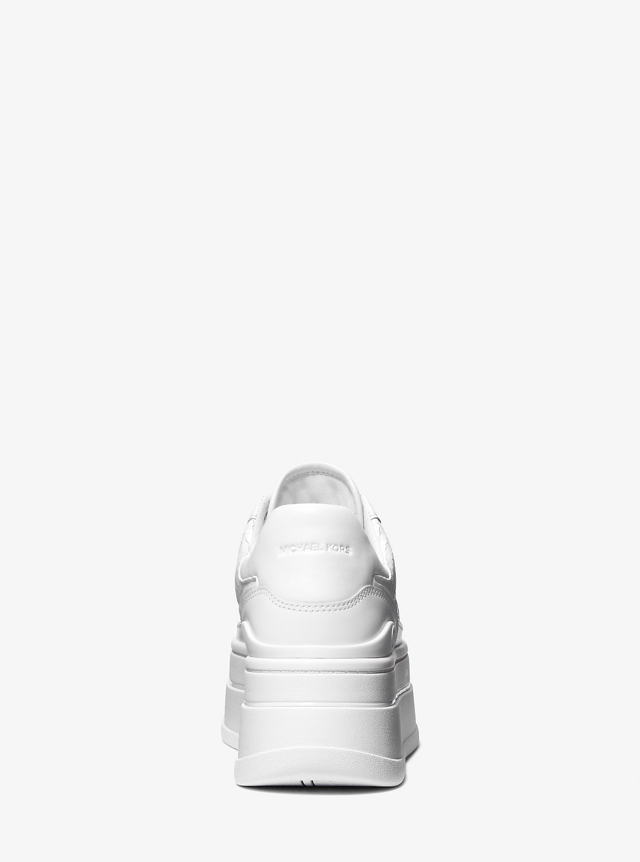 Hayes Snake Embossed Platform Sneaker OPTIC WHITE