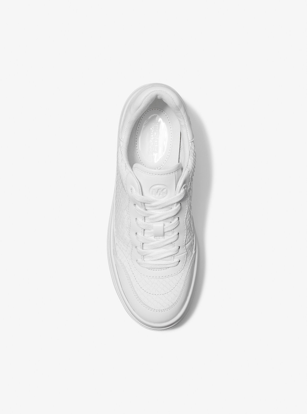 Hayes Snake Embossed Platform Sneaker OPTIC WHITE