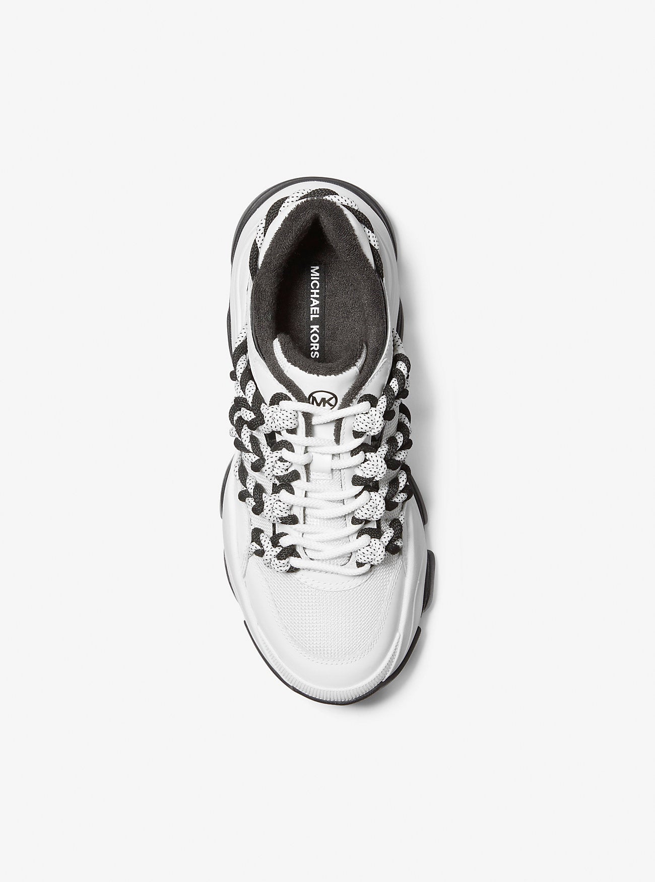 Atlas Cord Mesh and Leather Trainer OPTIC WHITE