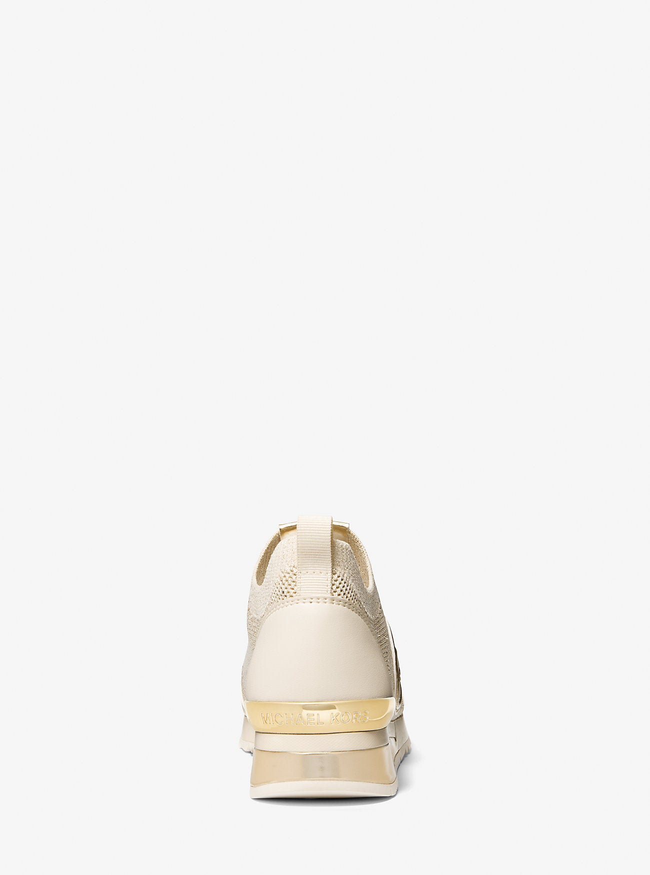 Jenkins Metallic Stretch Knit Trainer PALE GOLD