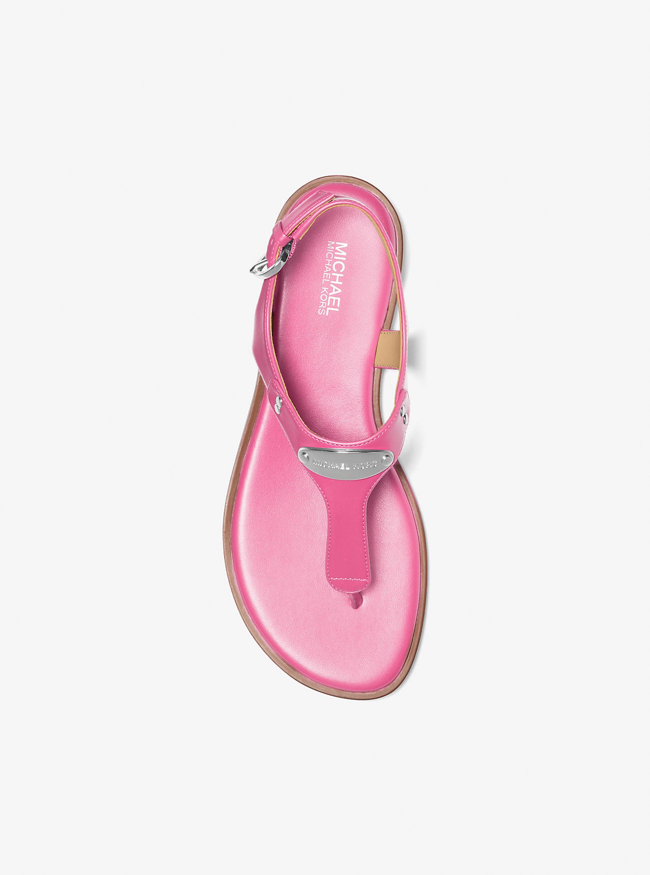 Logo Plate T-Strap Sandal DRAGONFRUIT